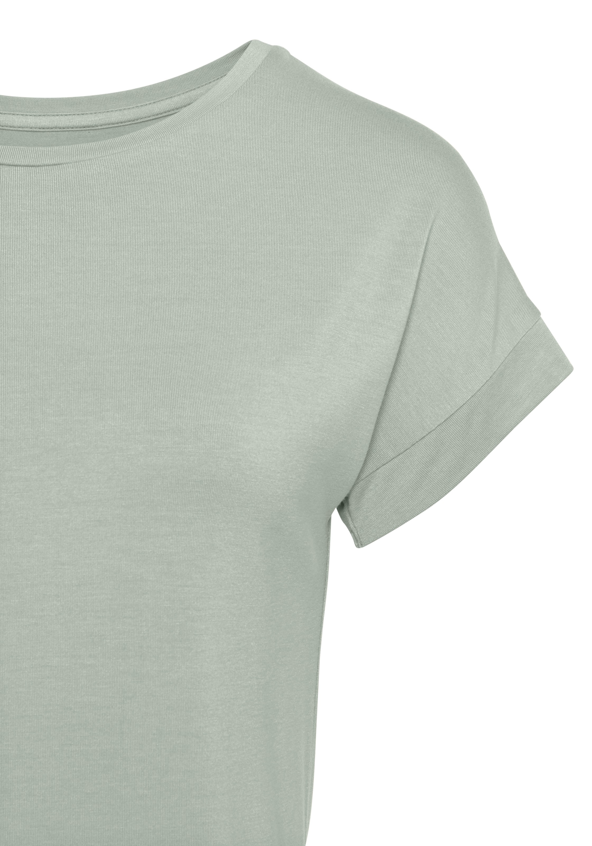 Thumbnail - Vivance Kurzarmshirt "mit Gummizug im Bund", aus weichem Viskose-Stretch