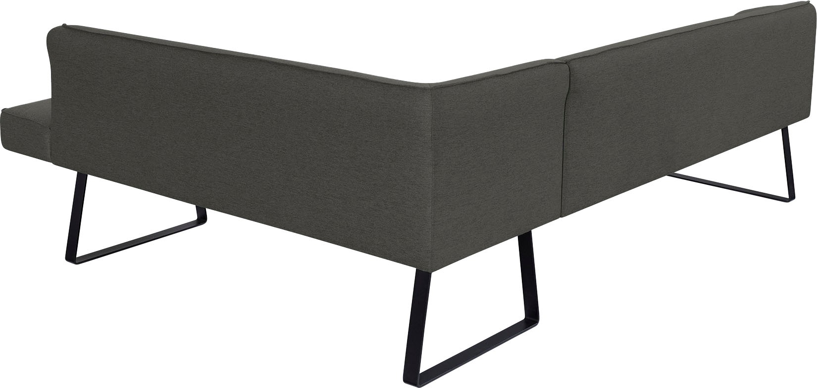 exxpo - sofa fashion Eckbank "Americano", mit Keder und Metallfüßen, Bezug günstig online kaufen