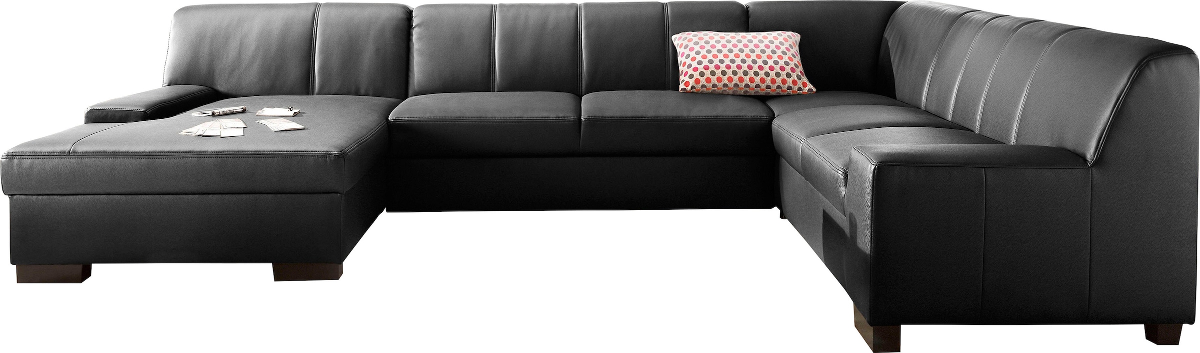 DOMO collection Wohnlandschaft "Norma, mit Kunstleder- oder Lederbezug, vie günstig online kaufen