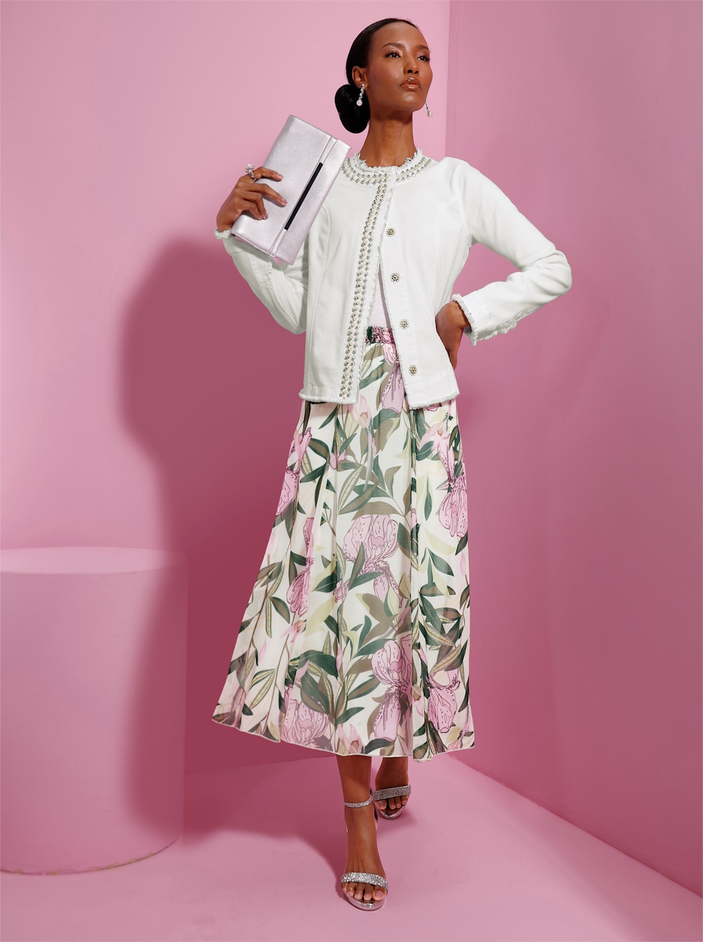 CREATION L Herren Jeansblazer "Lyocell-Baumwoll-Mix-Blazer"ecru, Gr. 52, 56% Baumwolle, 19% Polyester, 14% Lyocell, 10% Viskose, 1% Elasthan, Blazer