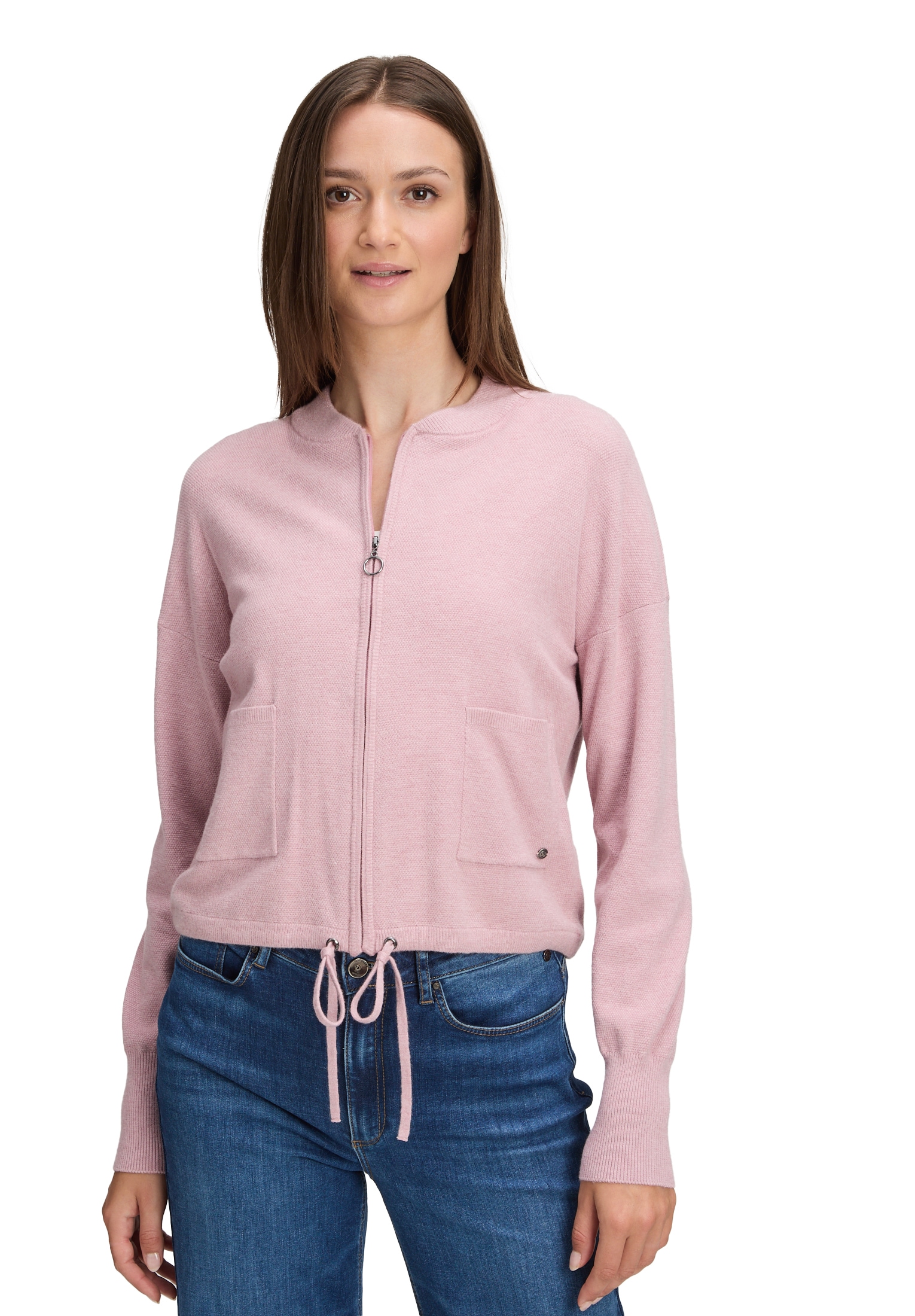 Betty&Co Strickjacke "Damen Strick-Cardigan mit Reißverschluss" 1 Stk. tlg. günstig online kaufen