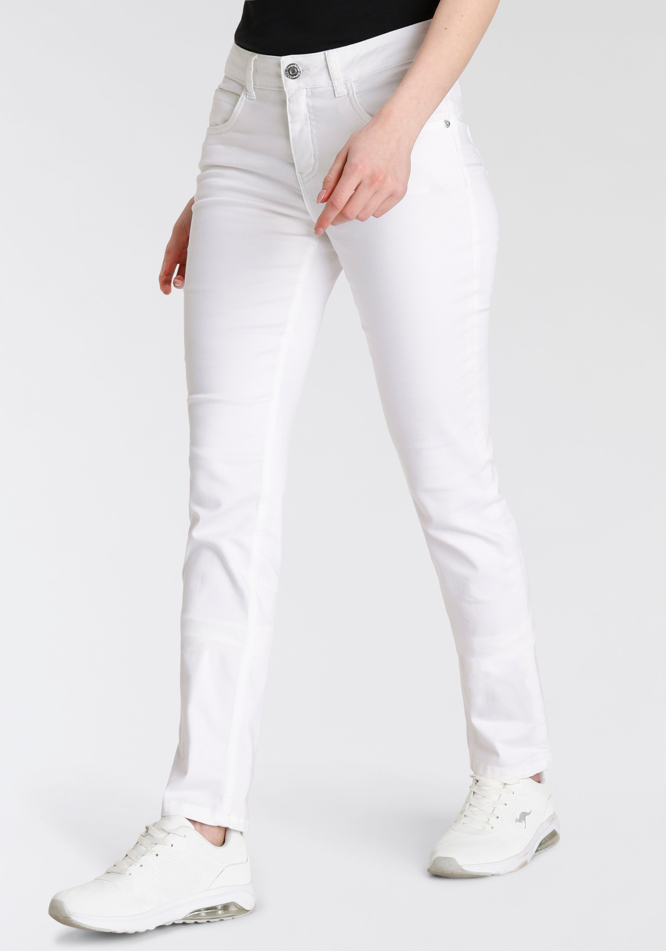 KangaROOS Relax-fit-Jeans "RELAX-FIT HIGH WAIST", knöchelfreie Schnittform, krempelbare Beinabschlüsse