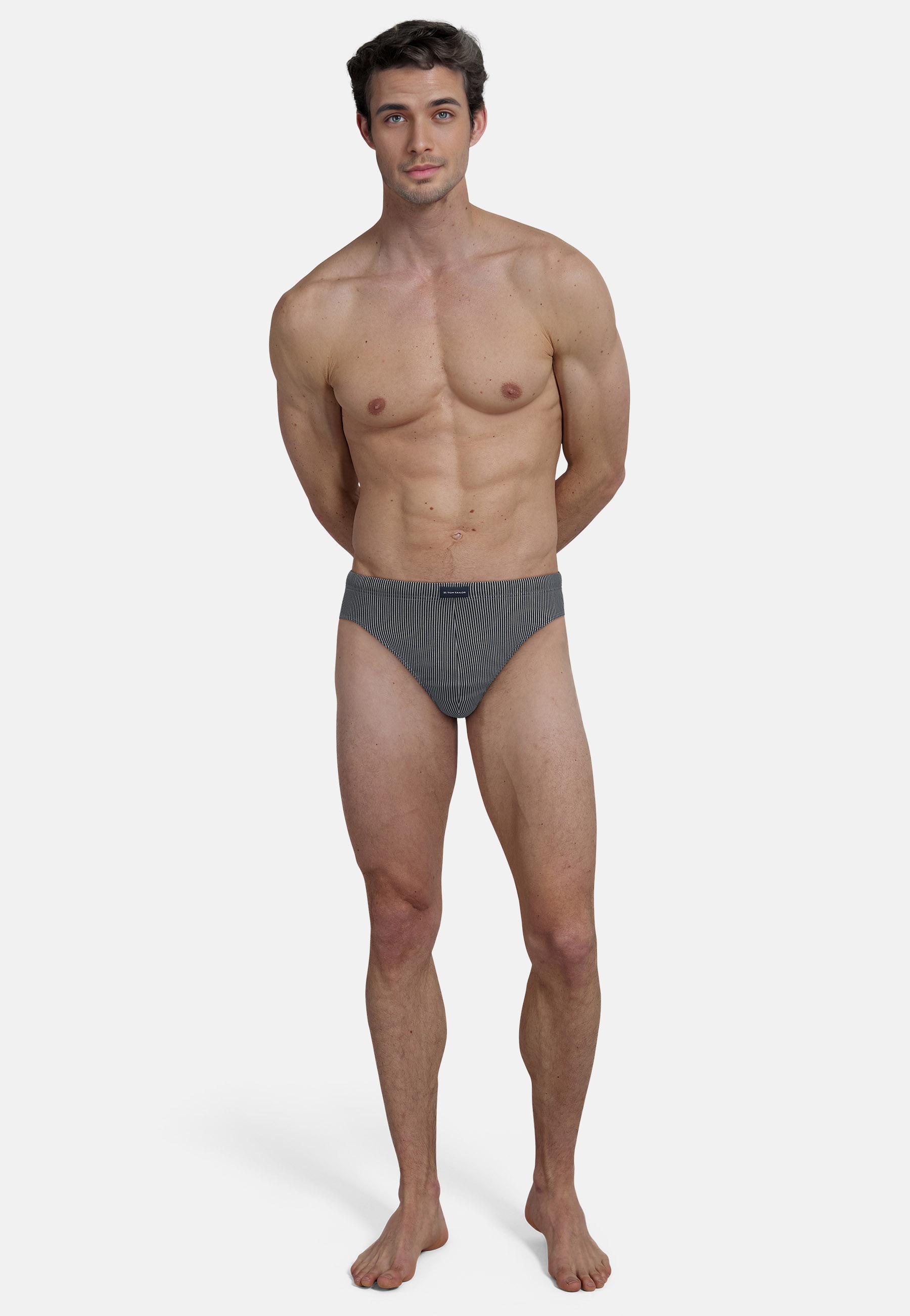 Thumbnail - TOM TAILOR Minislip "Kentucky", 2 bequem, basic, eng, atmungsaktiv, mit Logo, breiter Bund, Baumwollmix