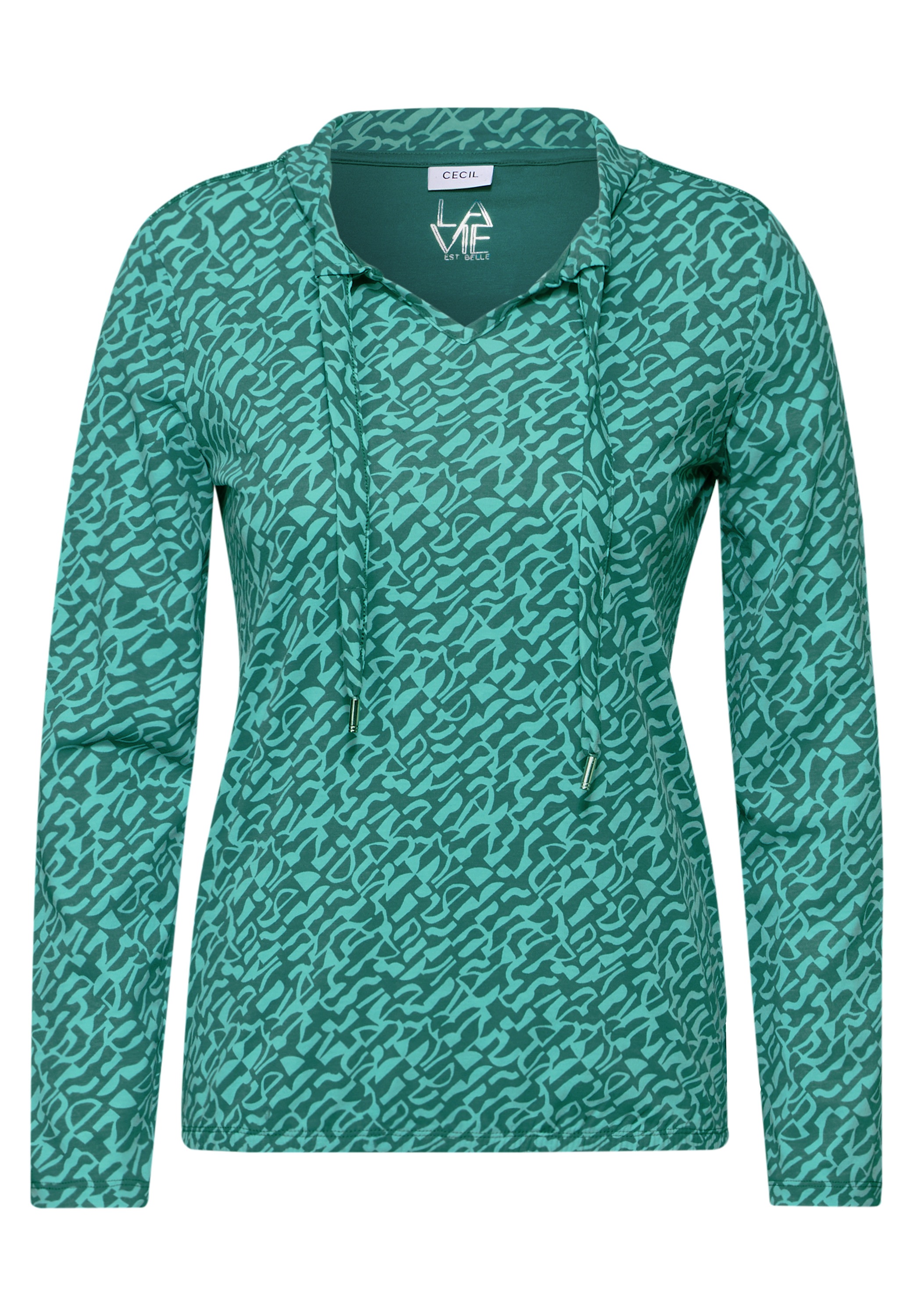 Cecil Langarmshirt, mit grafischem Muster