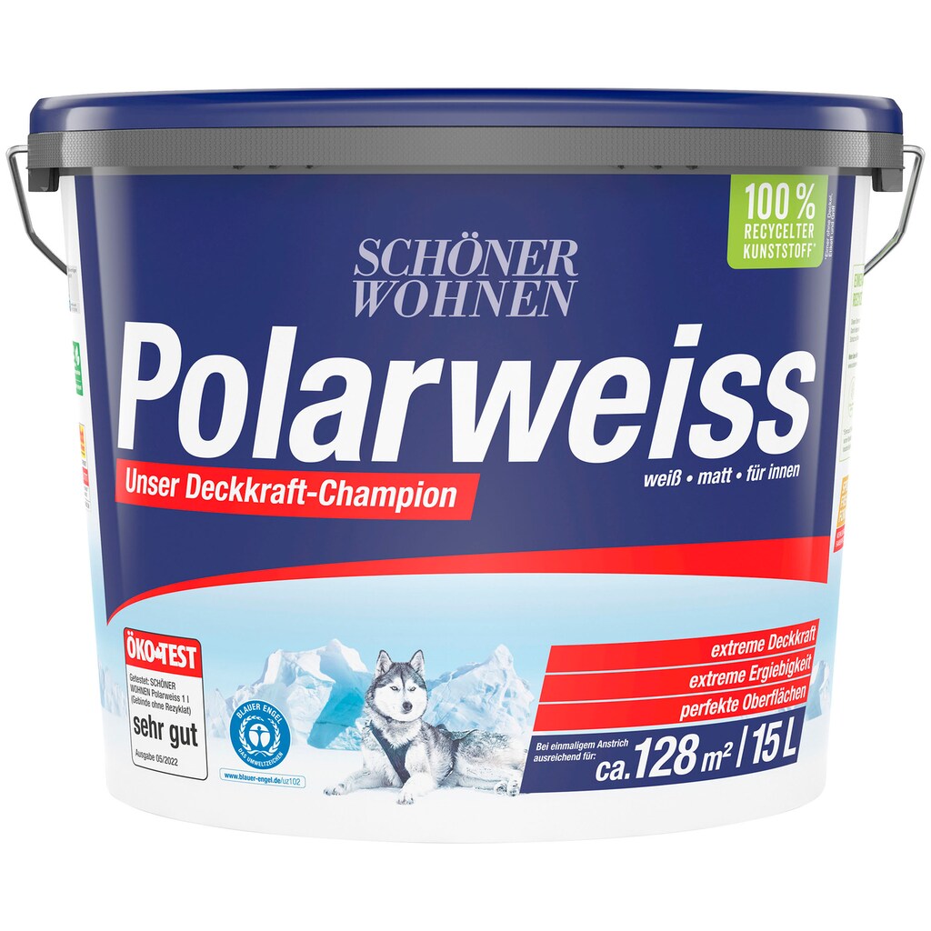 SCHÖNER WOHNEN FARBE Wand- und Deckenfarbe »Polarweiss«