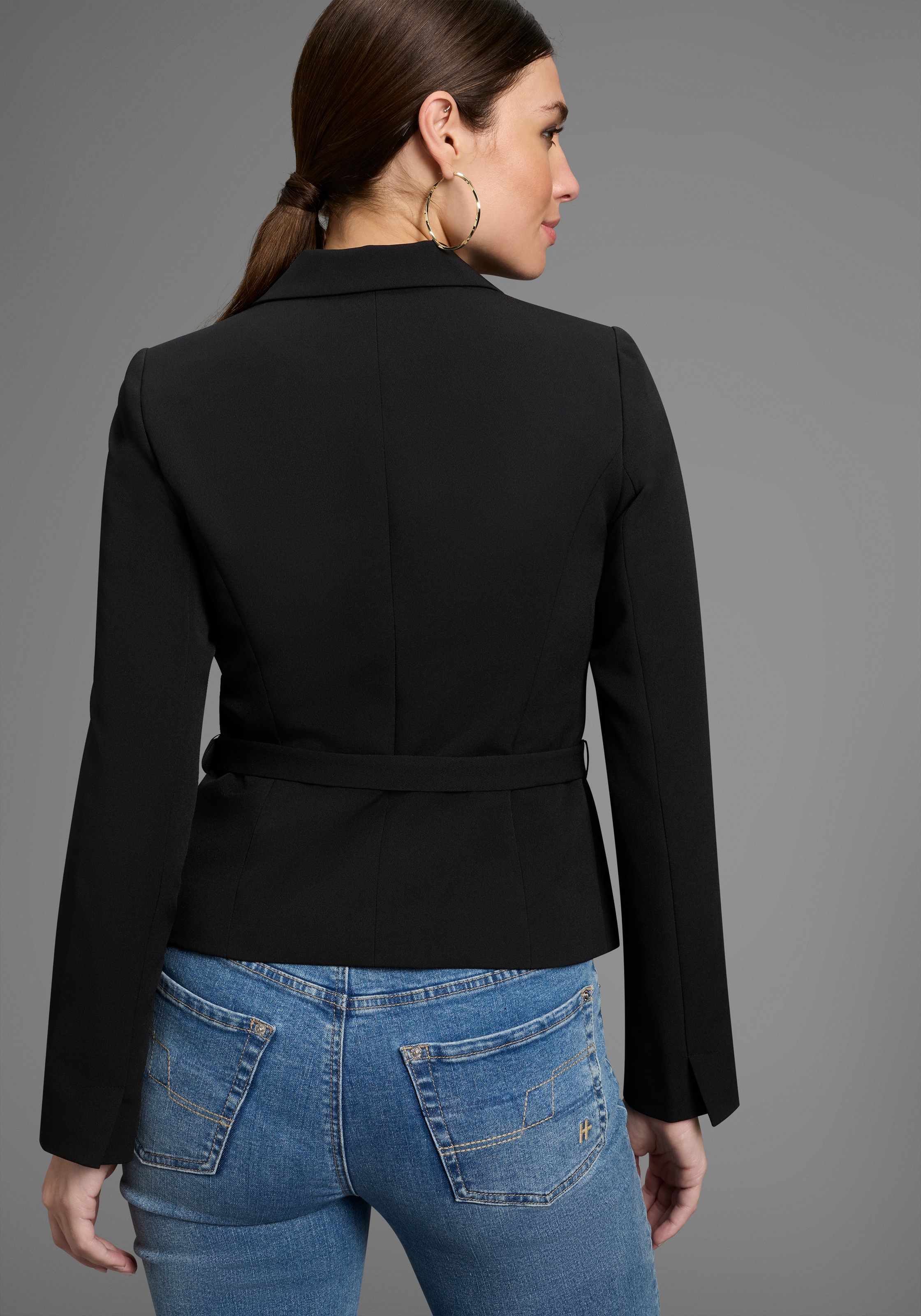 Laura Scott Kurzblazer, mit passendem, abnhembarem Gürtel günstig online kaufen
