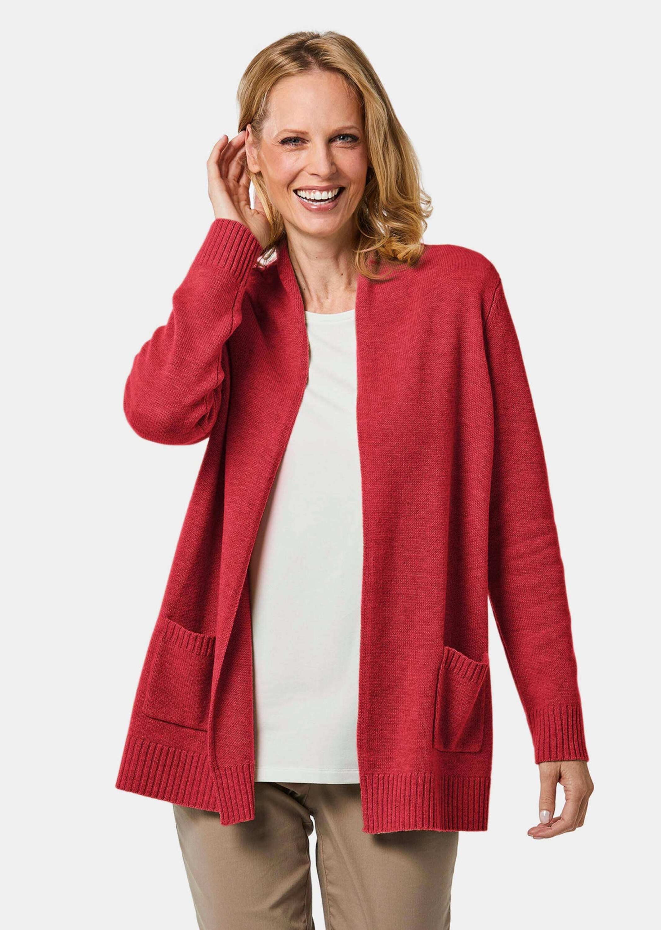GOLDNER Strickjacke »Kurzgröße Strickjacke aus Merinowolle«