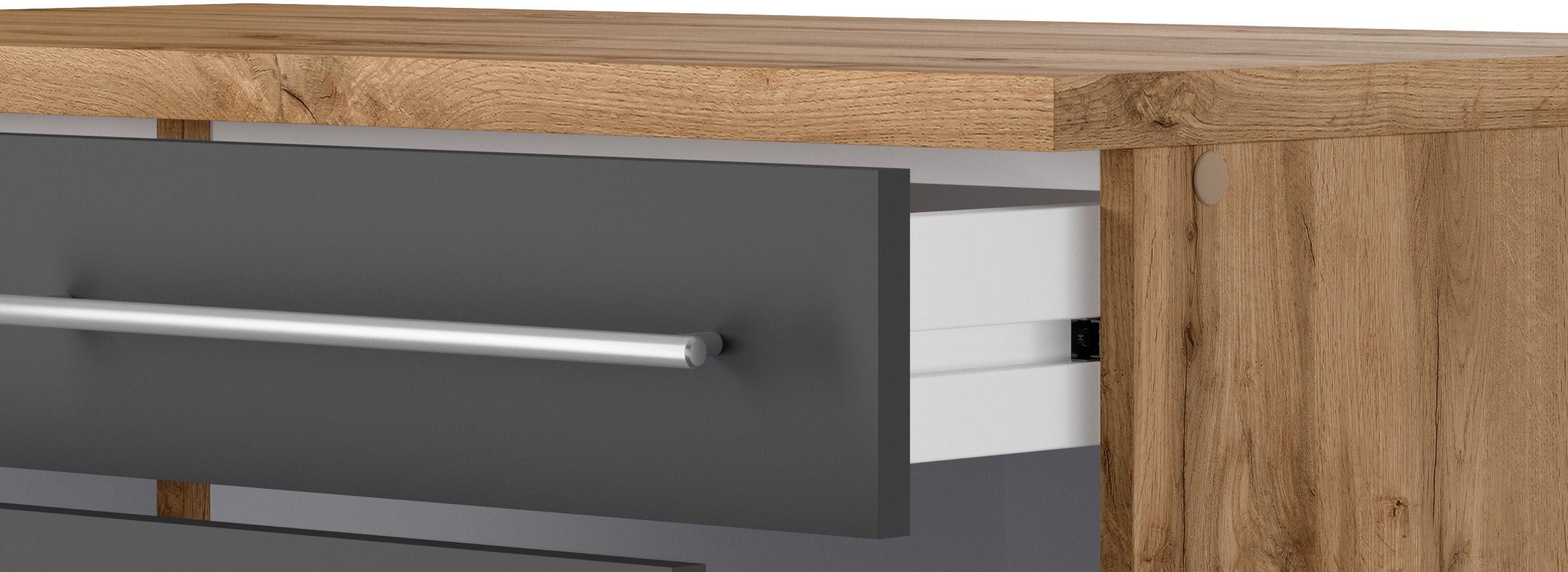 KOCHSTATION Winkelküche »KS-Wien« Stellbreite 220 x 330 cm, wahlweise mit E-Geräten