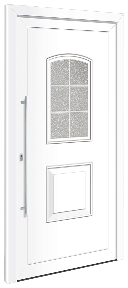 RORO Türen & Fenster Haustür »Otto 10«, BxH: 100x210 cm, weiß, ohne Griff,  inklusive Türrahmen bestellen | BAUR