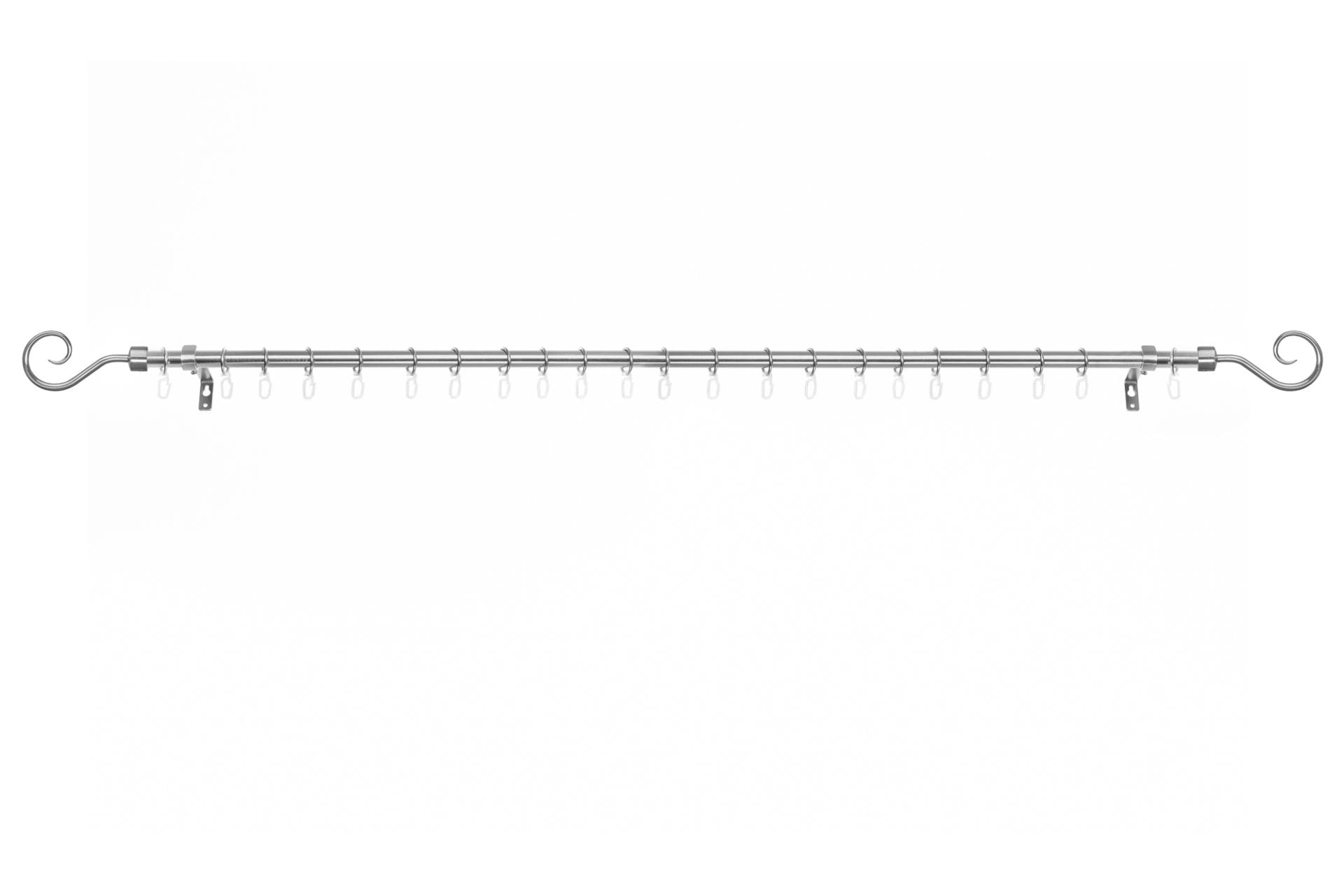 LICHTBLICK ORIGINAL Gardinenstange »Gardinenstange Kringel, 16 mm, ausziehbar« 1 läufig-läufig