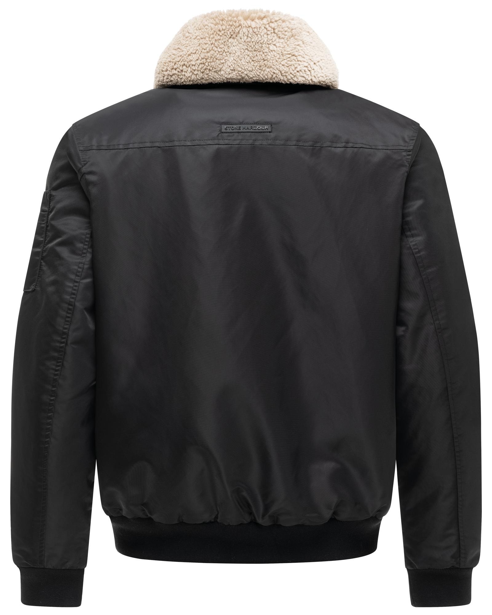 Stone Harbour Winterjacke »Somaeel XX« ohne Kapuze Warme Herren Hybridjacke mit Teddykragen