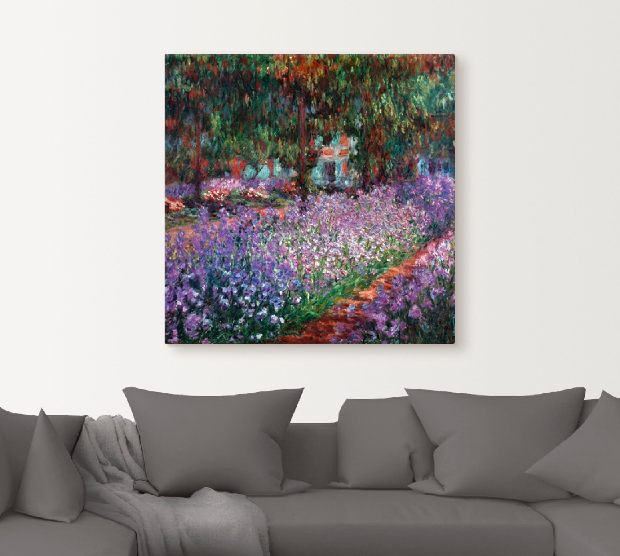 Artland Wandbild »Der Garten des Künstlers bei Giverny«, Garten, (1 St.), als Alubild, Outdoorbild, Leinwandbild in verschied. Größen