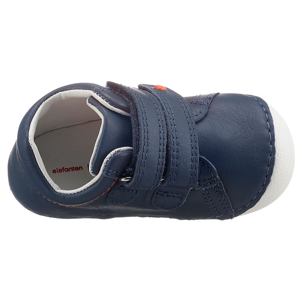 Schuhe Babyschuhe ELEFANTEN Lauflernschuh »Joker Joy«, mit Lederinnenausstattung dunkelblau-orange