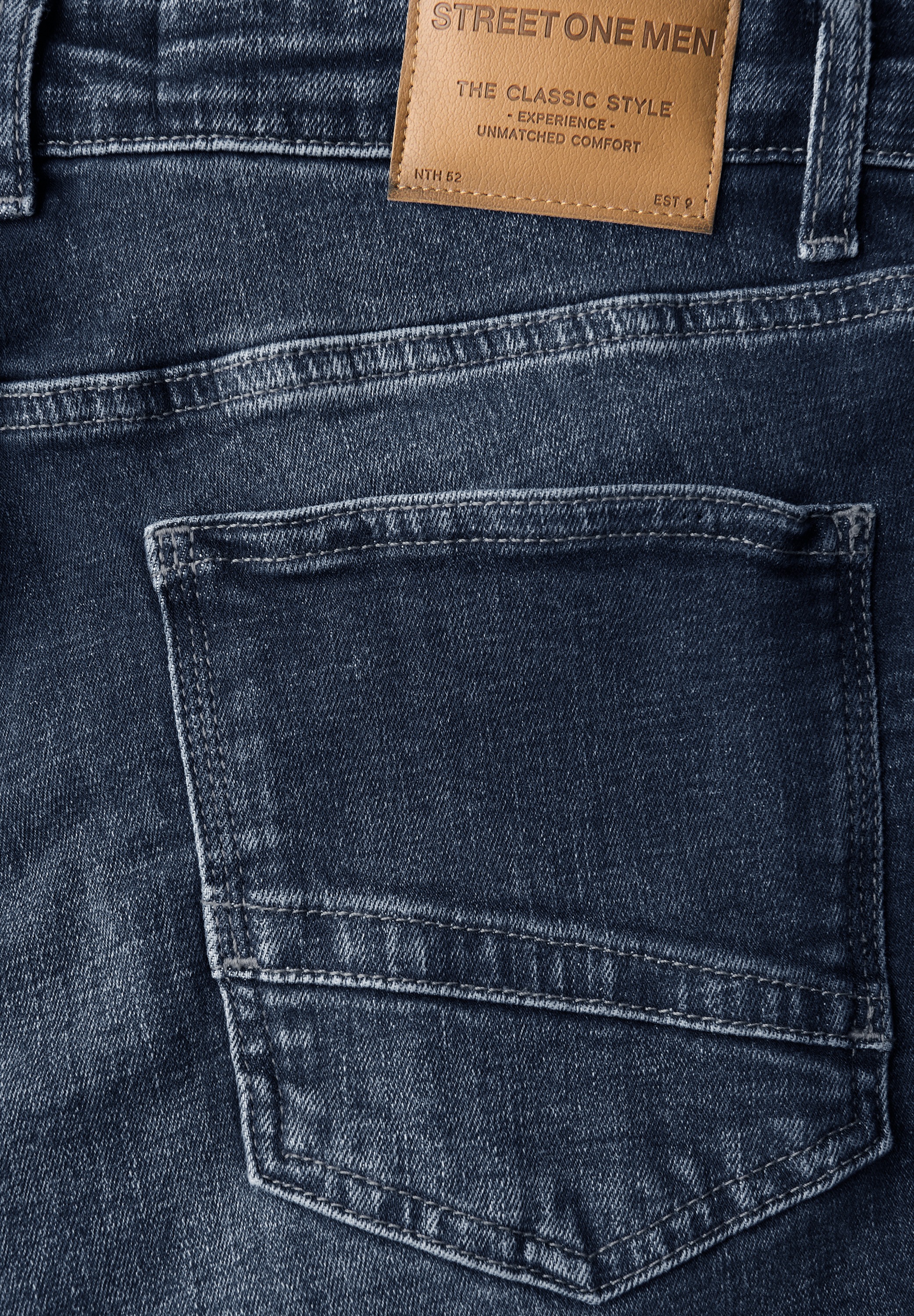 STREET ONE MEN Regular-fit-Jeans, aus Baumwolle mit Stretchanteil