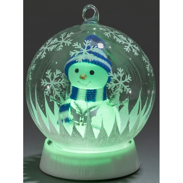 KONSTSMIDE LED Dekolicht »Weihnachtsdeko«, 1 flammig-flammig, Glaskugel  Schneemann, mit 3 Funktionen, RGB-Farbwechsel, 6h Timer | BAUR