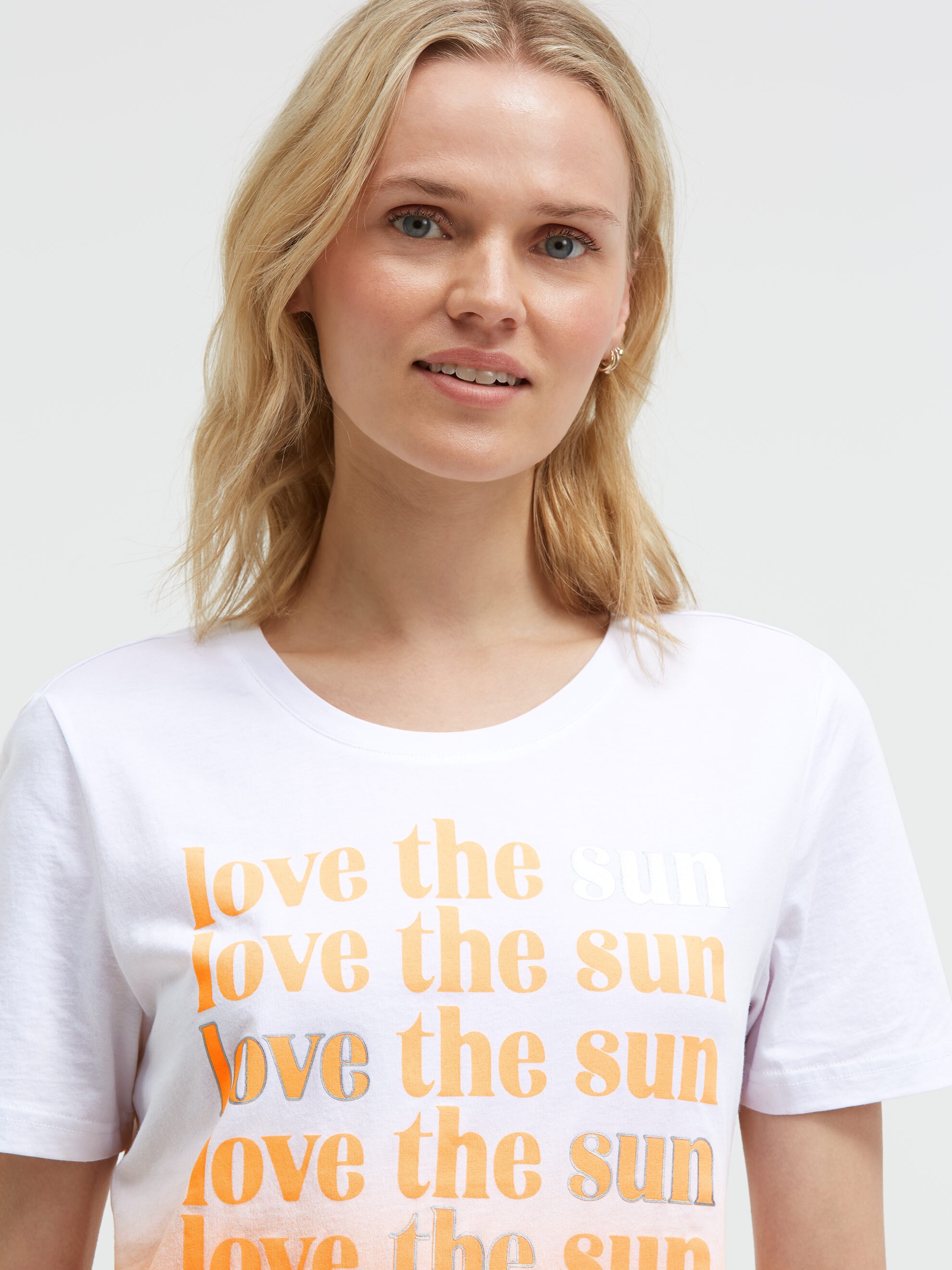 SOCCX Rundhalsshirt mit Farbverlauf