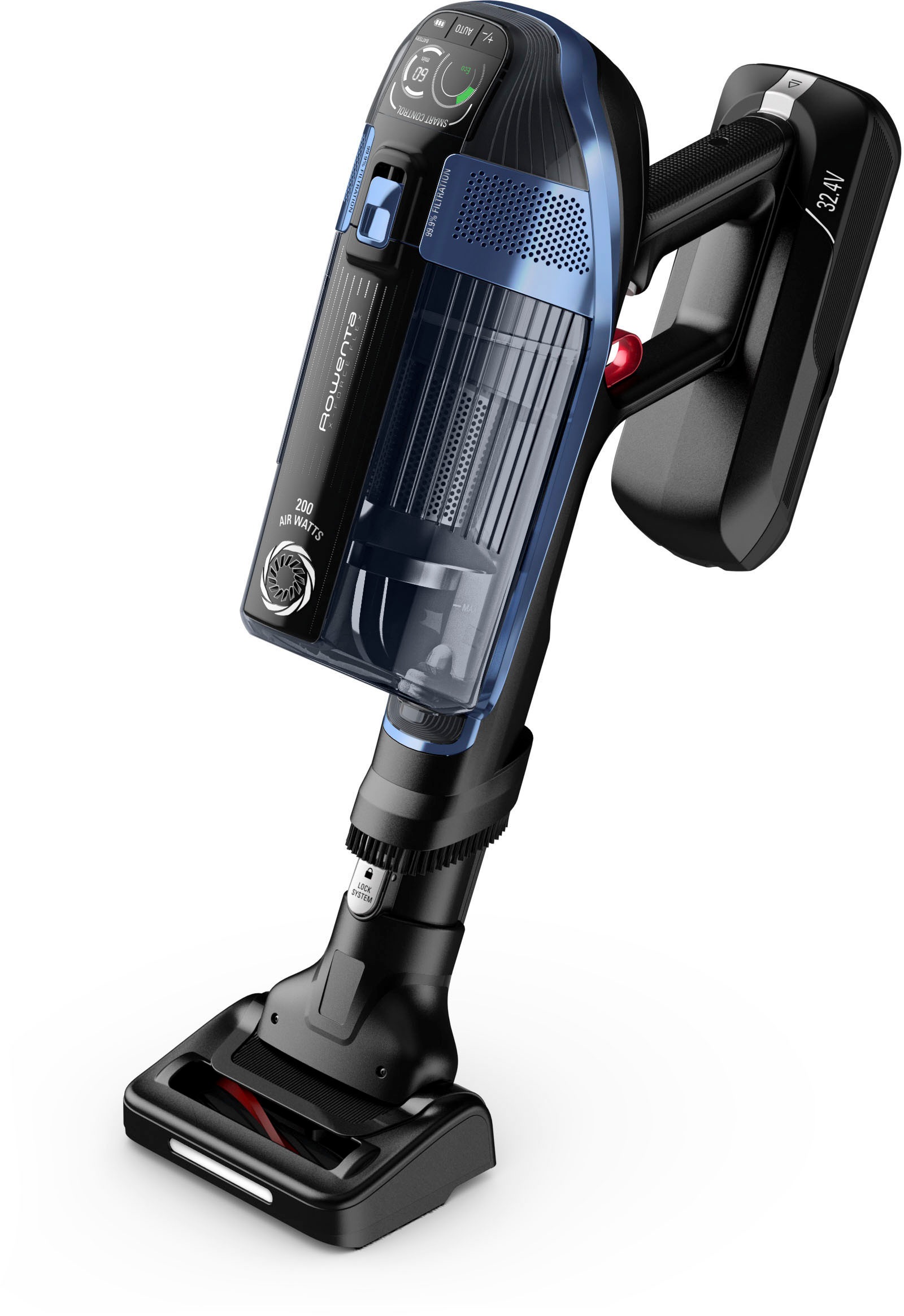 Rowenta Akku-Hand-und Stielstaubsauger »RH99C0 X-Force Flex 14.60 Aqua«, leistungsstark, Aqua Düse, hohes Fassungsvermögen, Flex-Gelenk