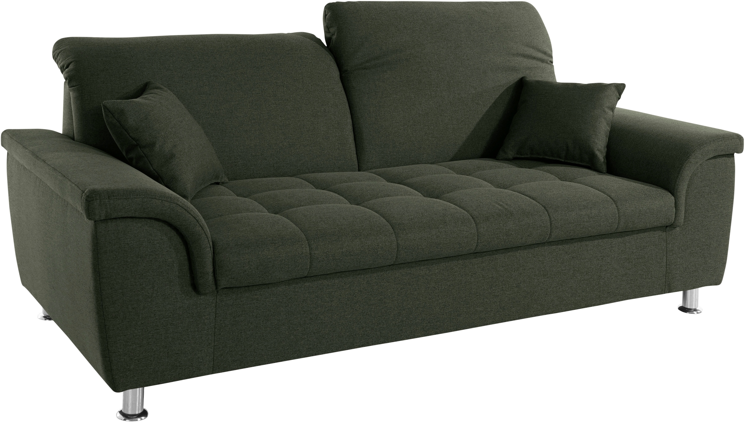 DOMO collection 2,5-Sitzer »Franzi«, wahlweise mit Kopfteilverstellung, inklusive Zierkissen