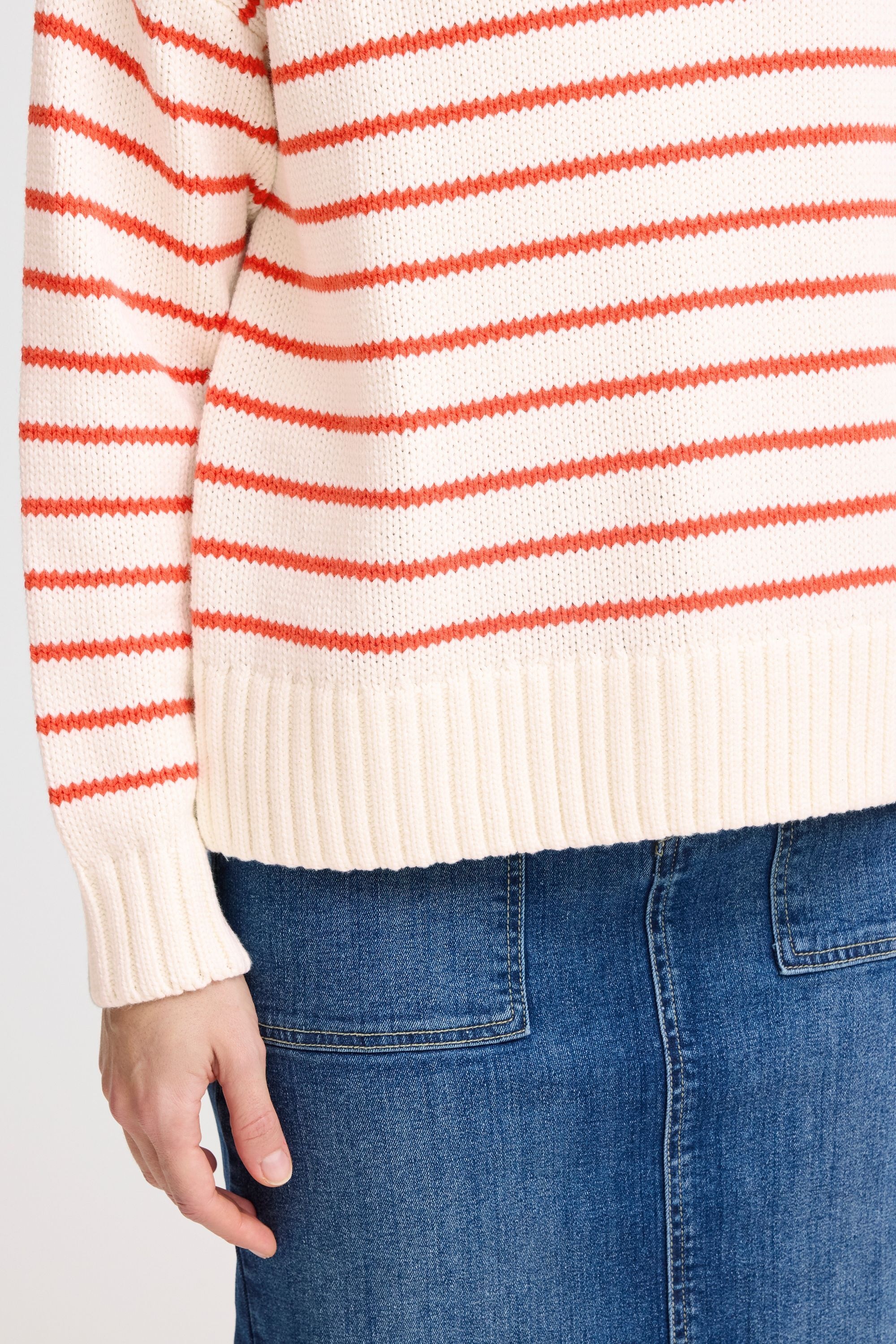 b.young Strickfleece-Pullover »Strickpullover BYNAGLA STRIPED JUMPER -«