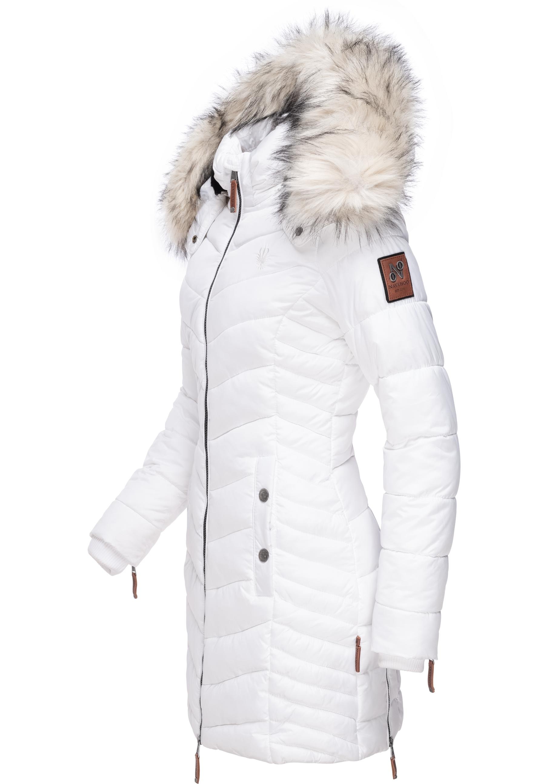 Navahoo Wintermantel »Nimalaa«, modischer Damen Winter Steppmantel mit Kapuze