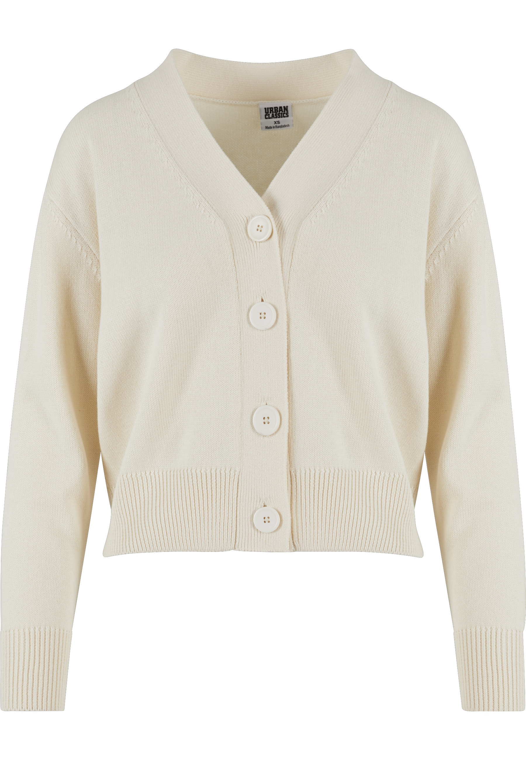 URBAN CLASSICS Strickjacke "Urban Classics Damen Ladies Rib Cardigan" 1 Stk günstig online kaufen