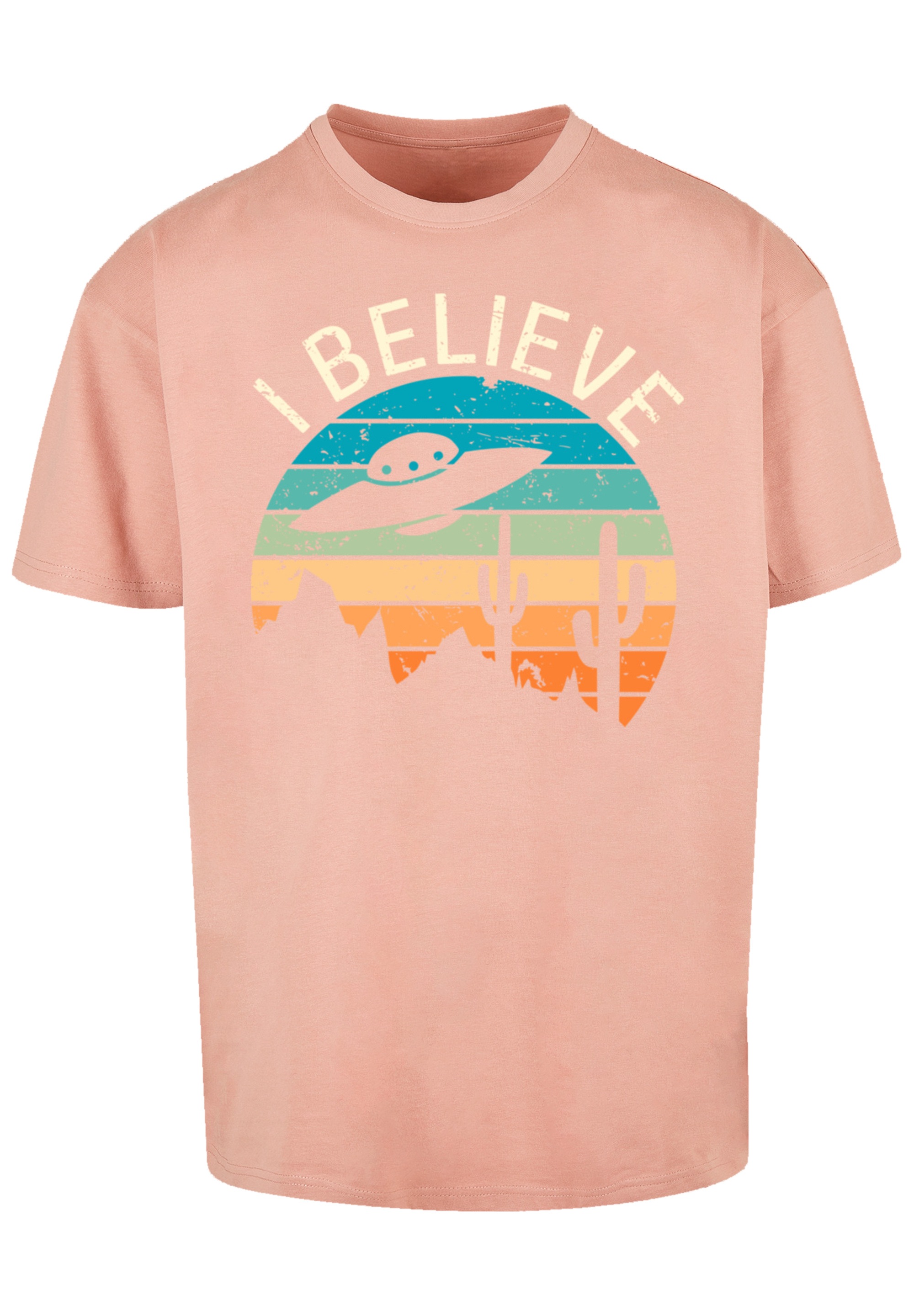 F4NT4STIC T-Shirt "I Believe UFO Alien Sonnenuntergang" Premium Qualität günstig online kaufen