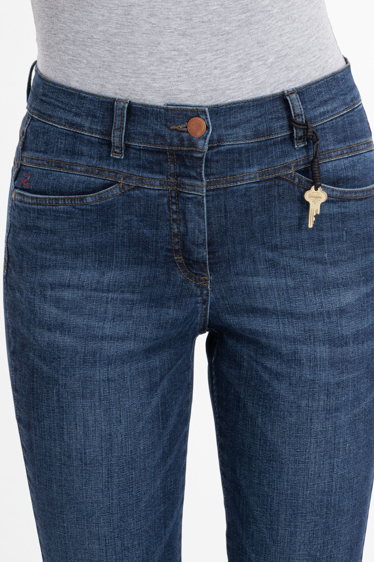 Recover Pants Slim-fit-Jeans »Wiebke«, mit Stickerei auf den Gesäßtaschen