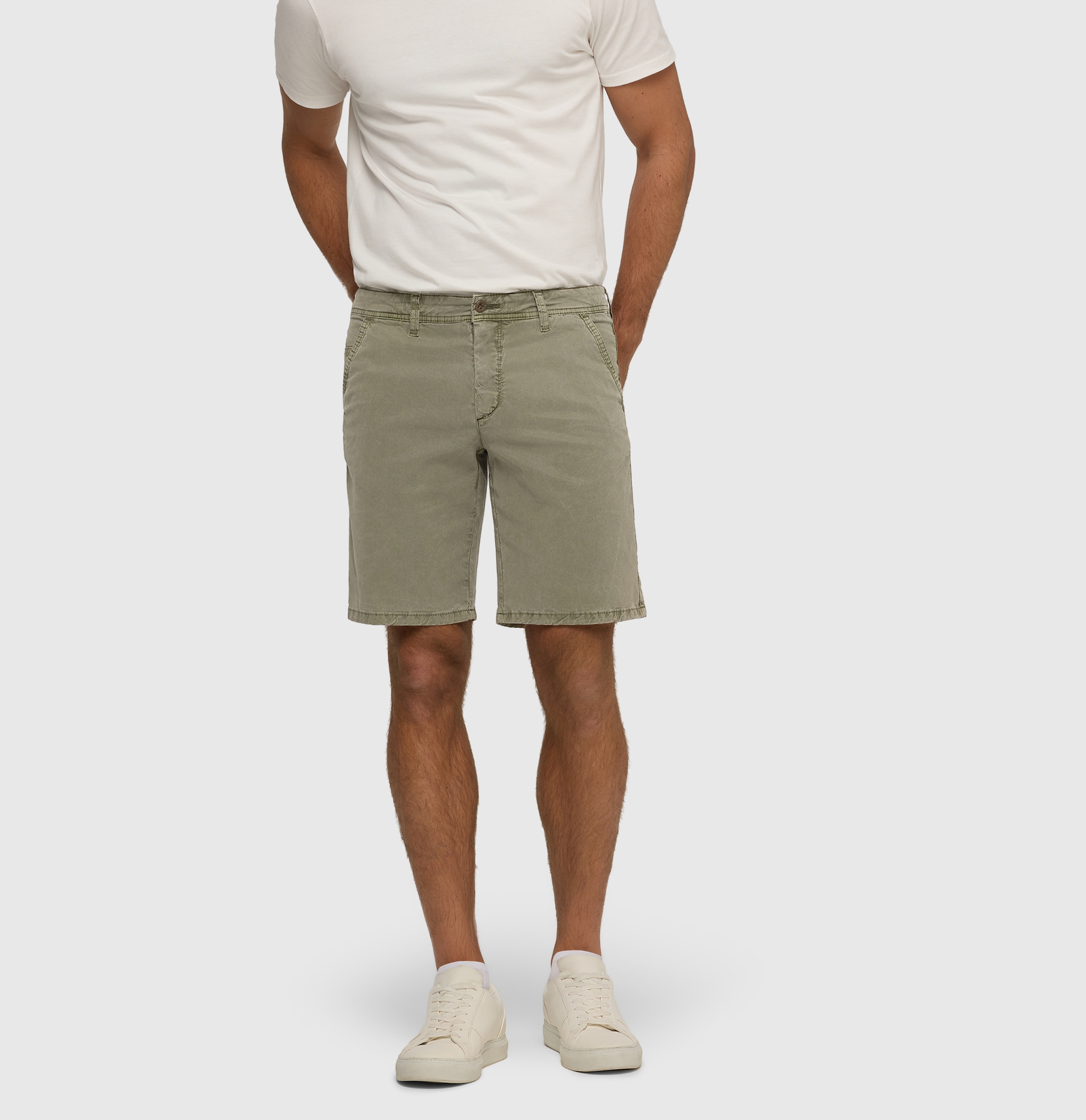 MAC Bermudas »Liam Bermuda«  in gewaschener Optik, Twillqualität
