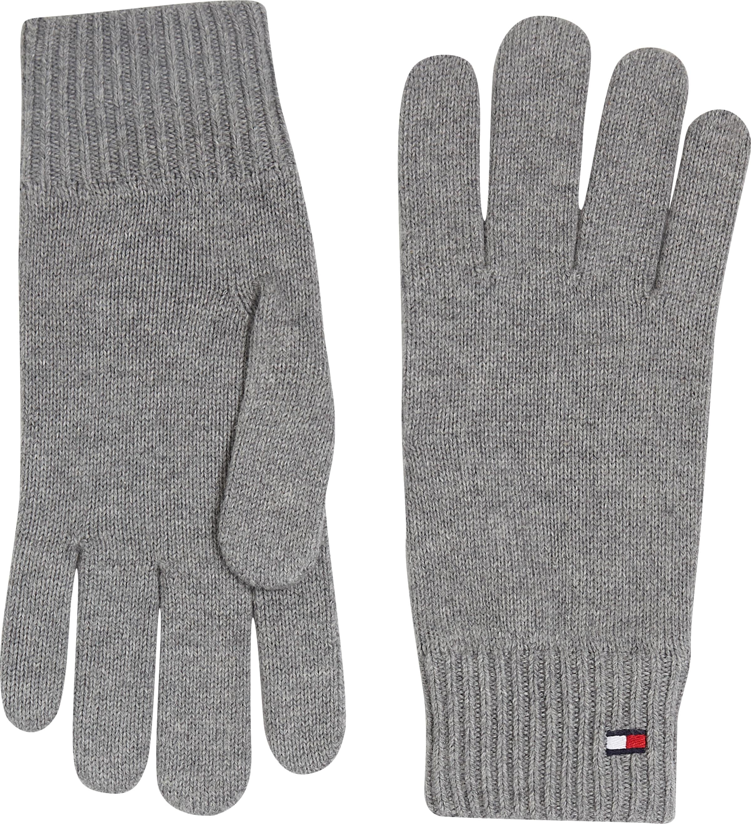 Tommy Hilfiger Strickhandschuhe "ESSENTIAL FLAG GLOVES", mit Logostickerei