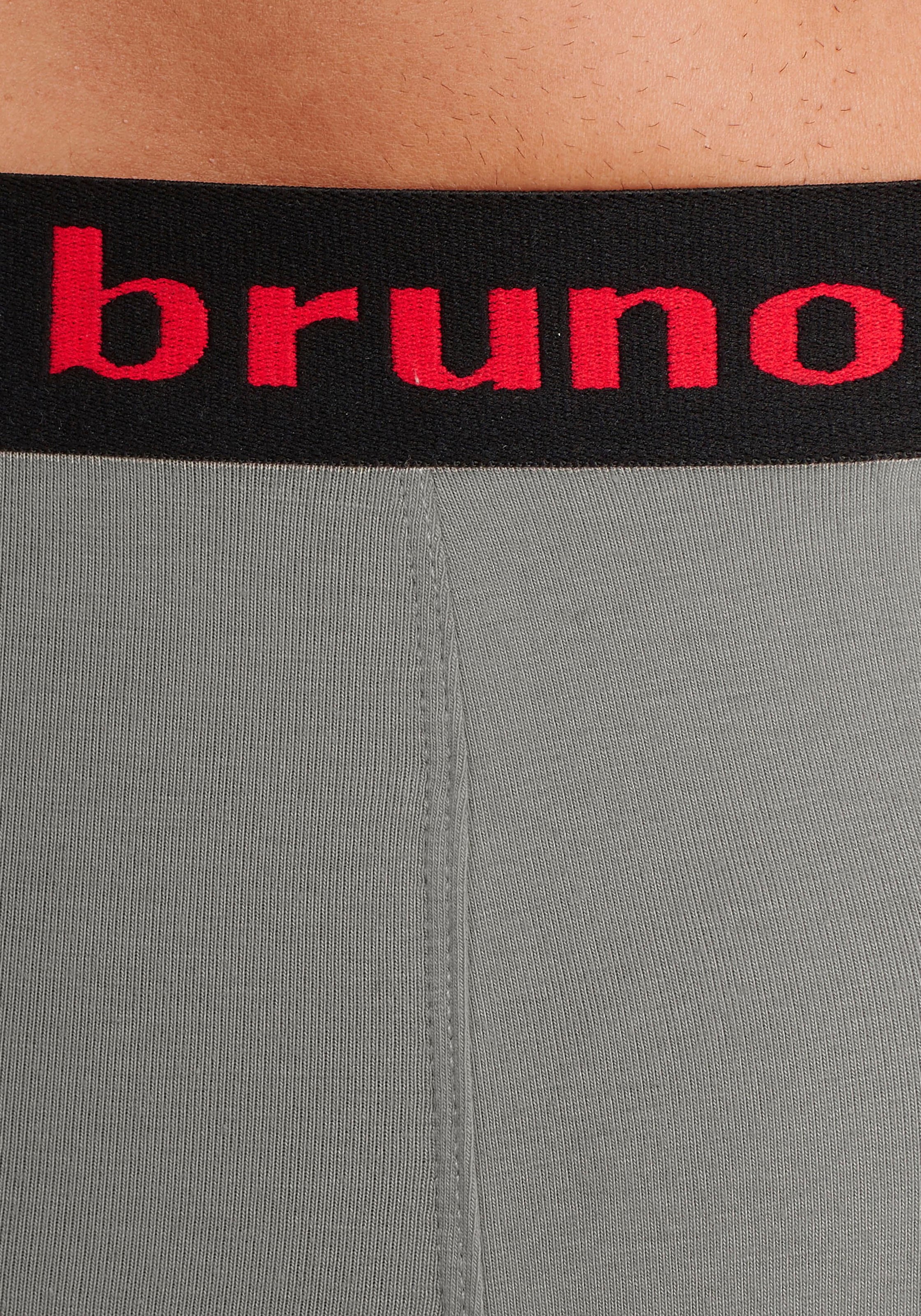 Bruno Banani Boxer »Unterhose für Herren«, (Packung, 4 St.), mit längerem Bein und auffälligen Logobund