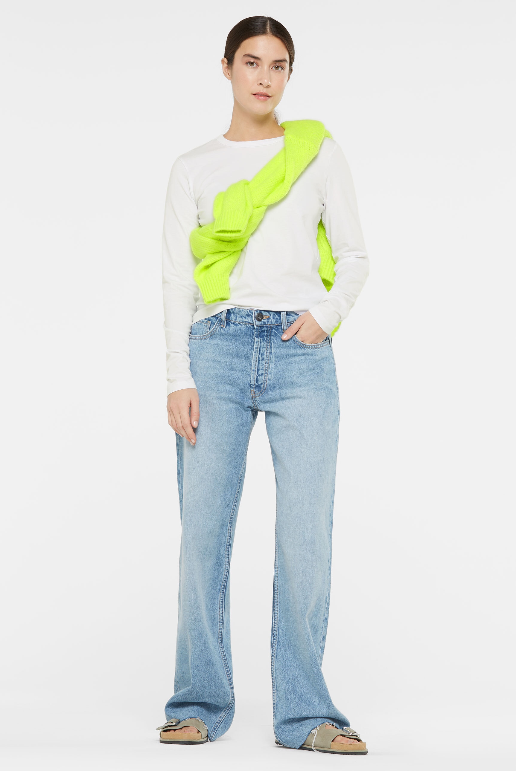 SENSES.THE LABEL Rundhalsshirt, mit Baumwolle