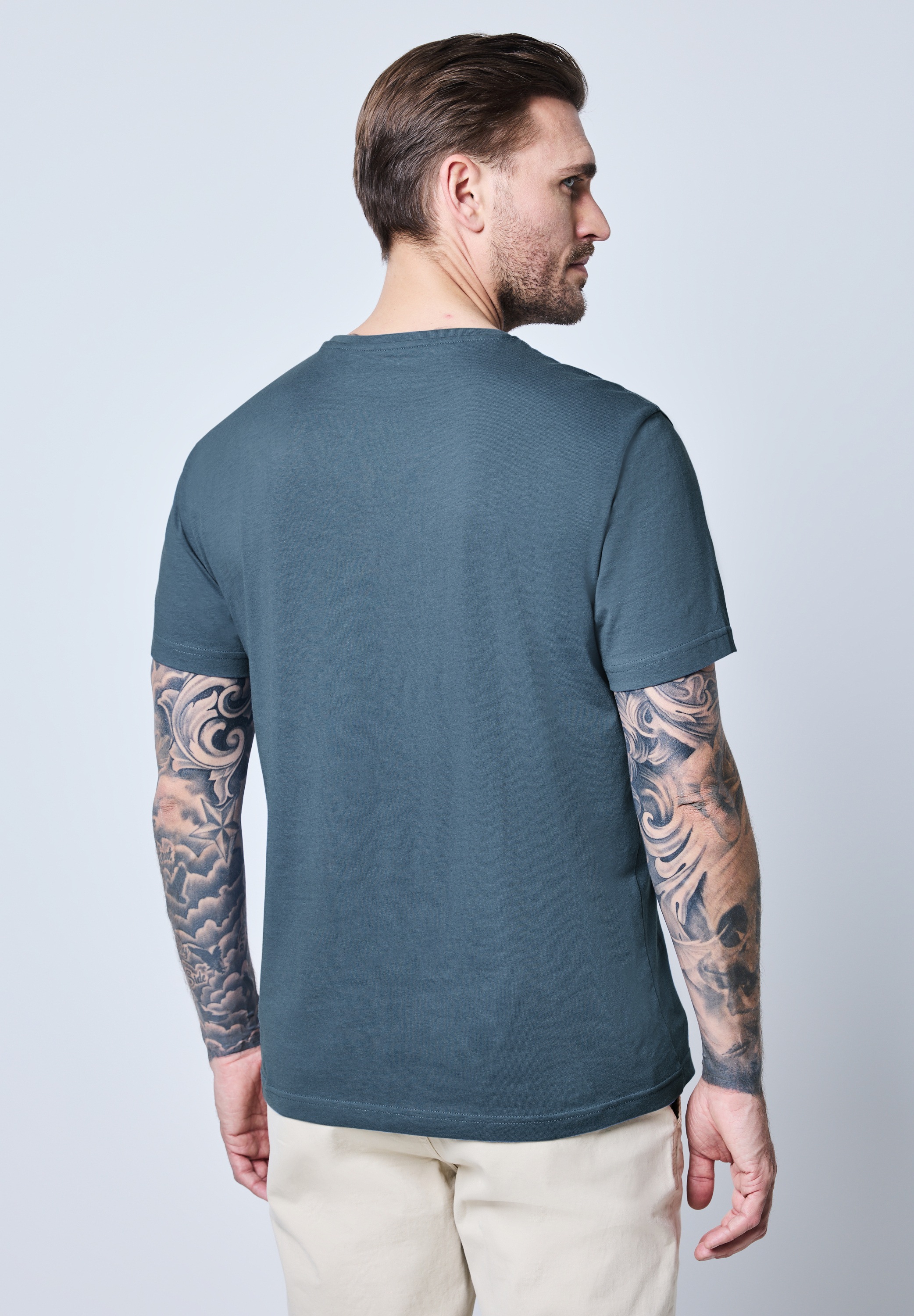 STREET ONE MEN T-Shirt, mit Rundhalsausschnitt