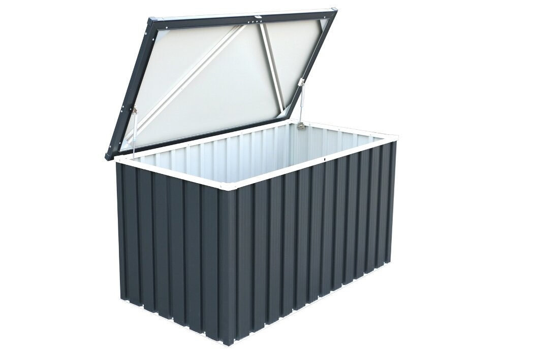 VCM Aufbewahrungsbox »Metall Garten Gerätebox Kiste Kissenbox 585 L«