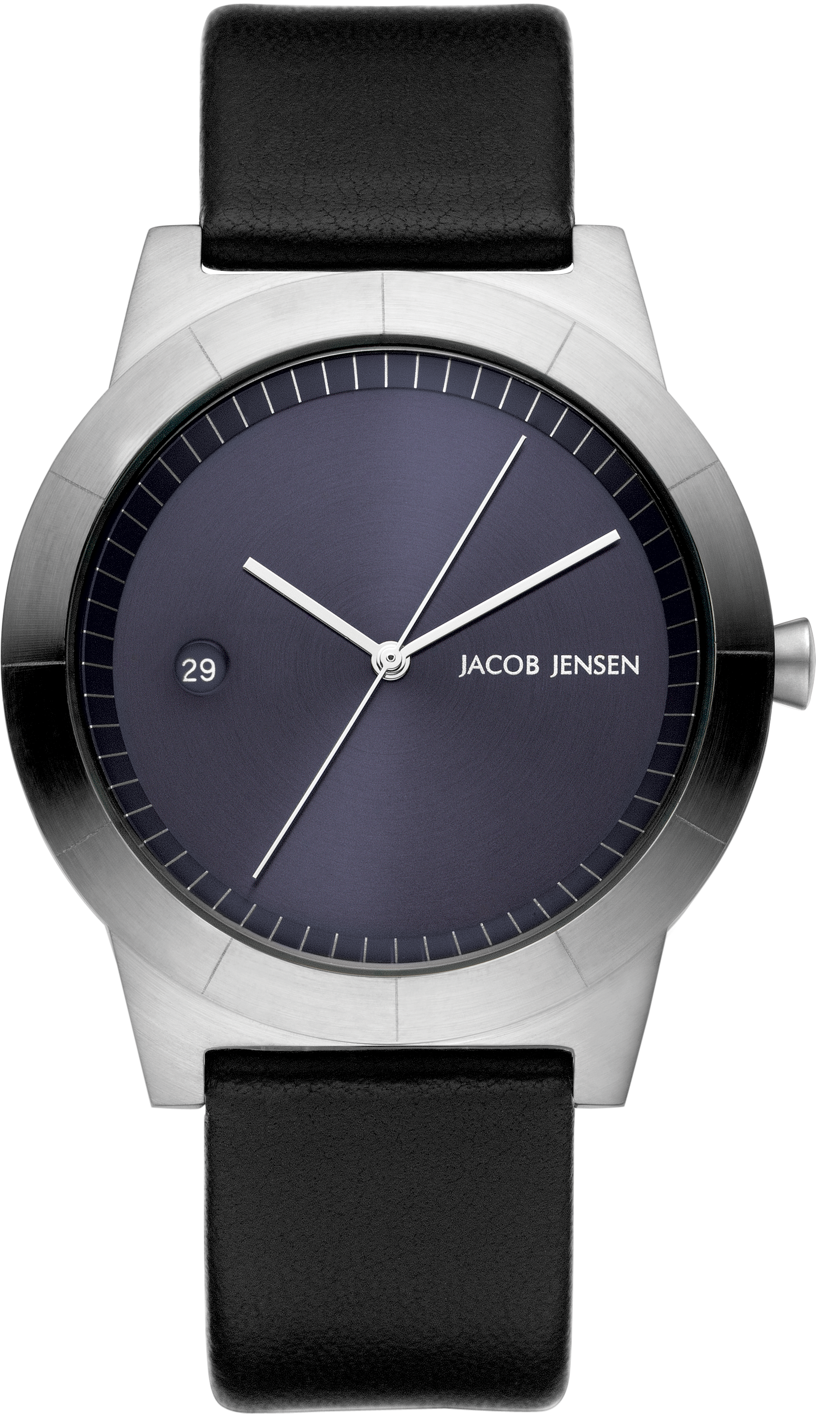Jacob Jensen Quarzuhr »Ascent« Armbanduhr, Herrenuhr, Lederarmband, analog, Tag