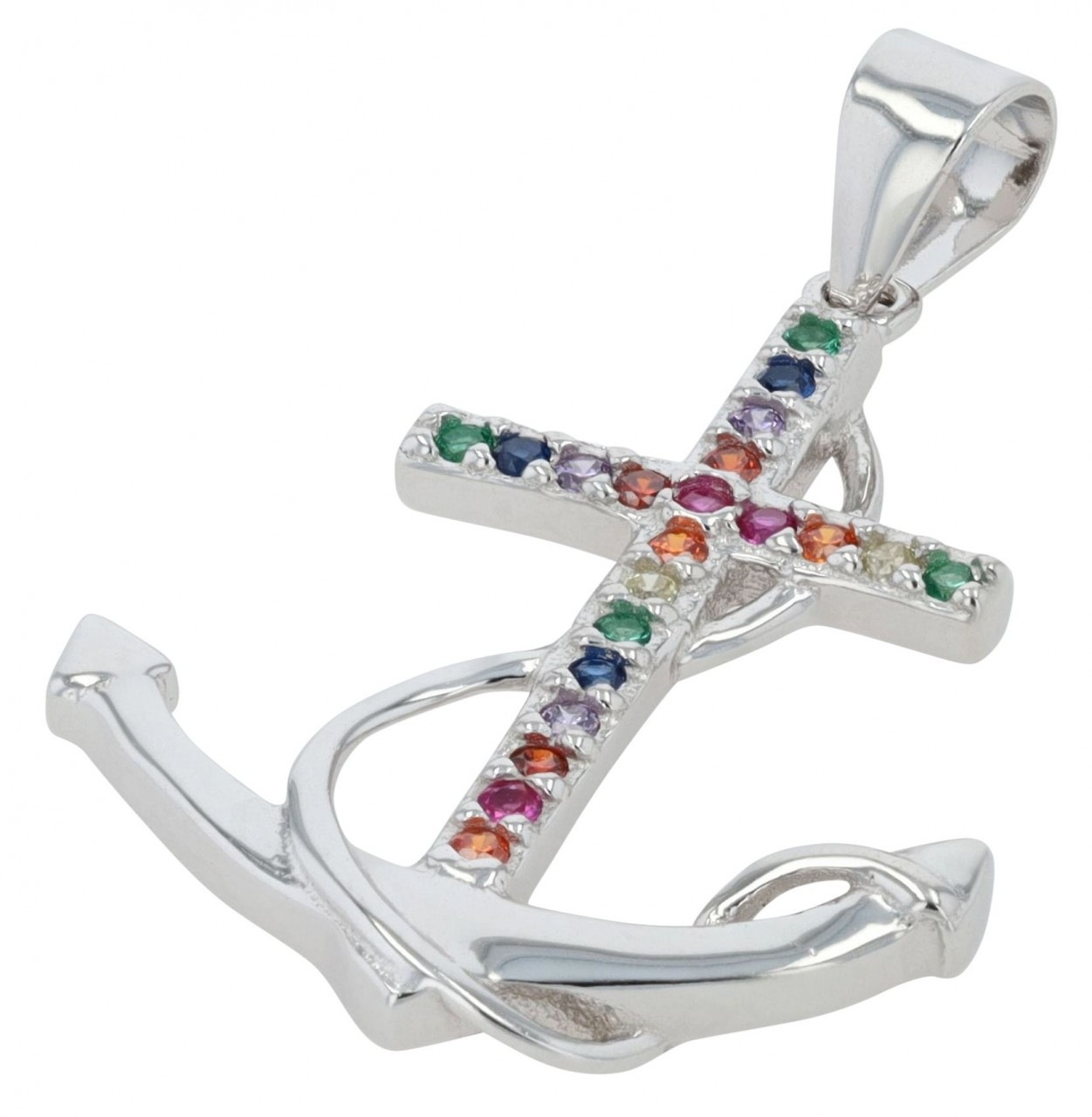 Adelia´s Kettenanhänger »moderner Anker Anhänger aus 925 Sterling Silber« ()