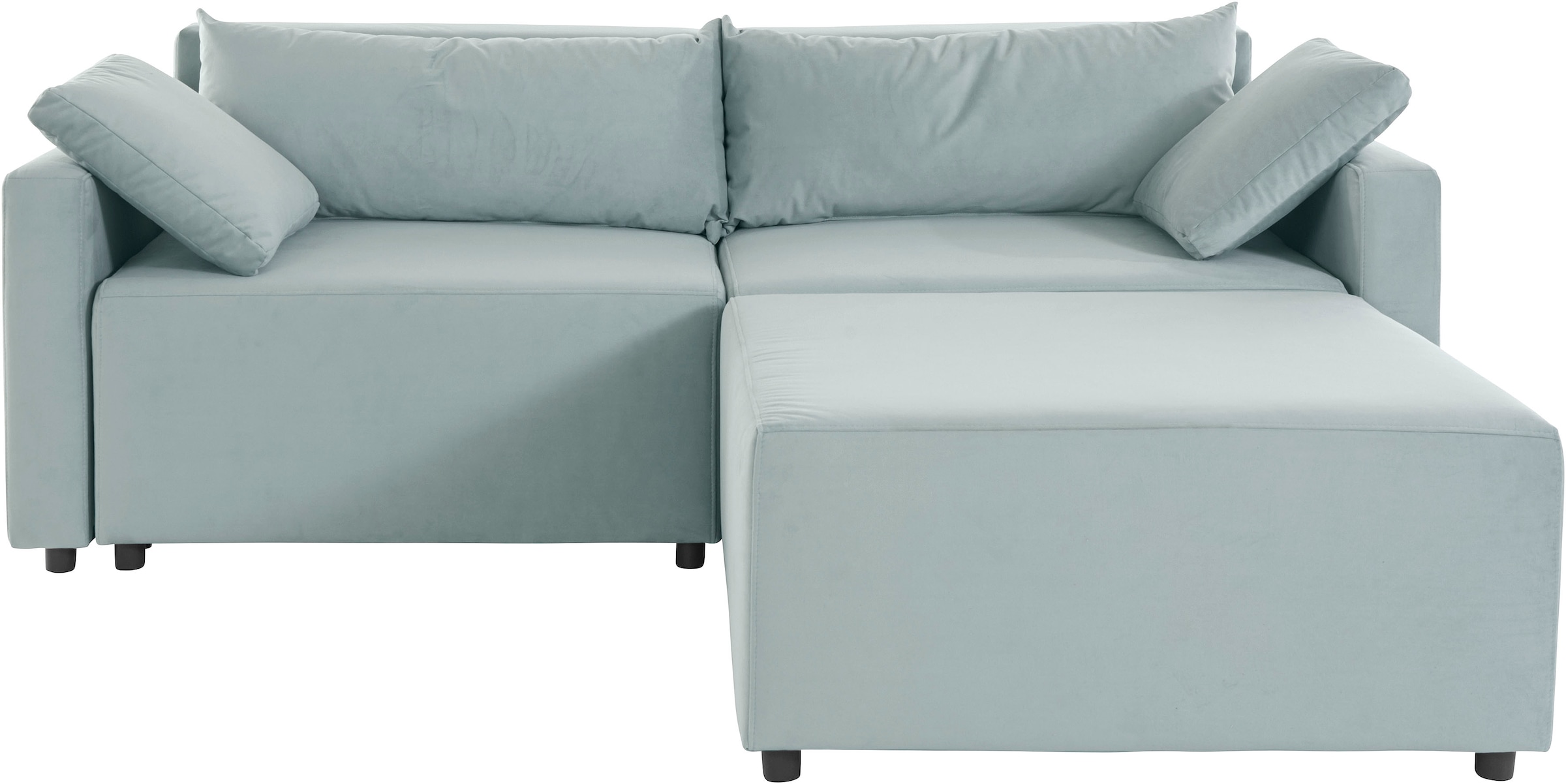 INOSIGN Ecksofa »Marva 3tlg. L-Form«, beide Armlehnelemente ausziehbar für Bettfunktion, mit Bettkasten