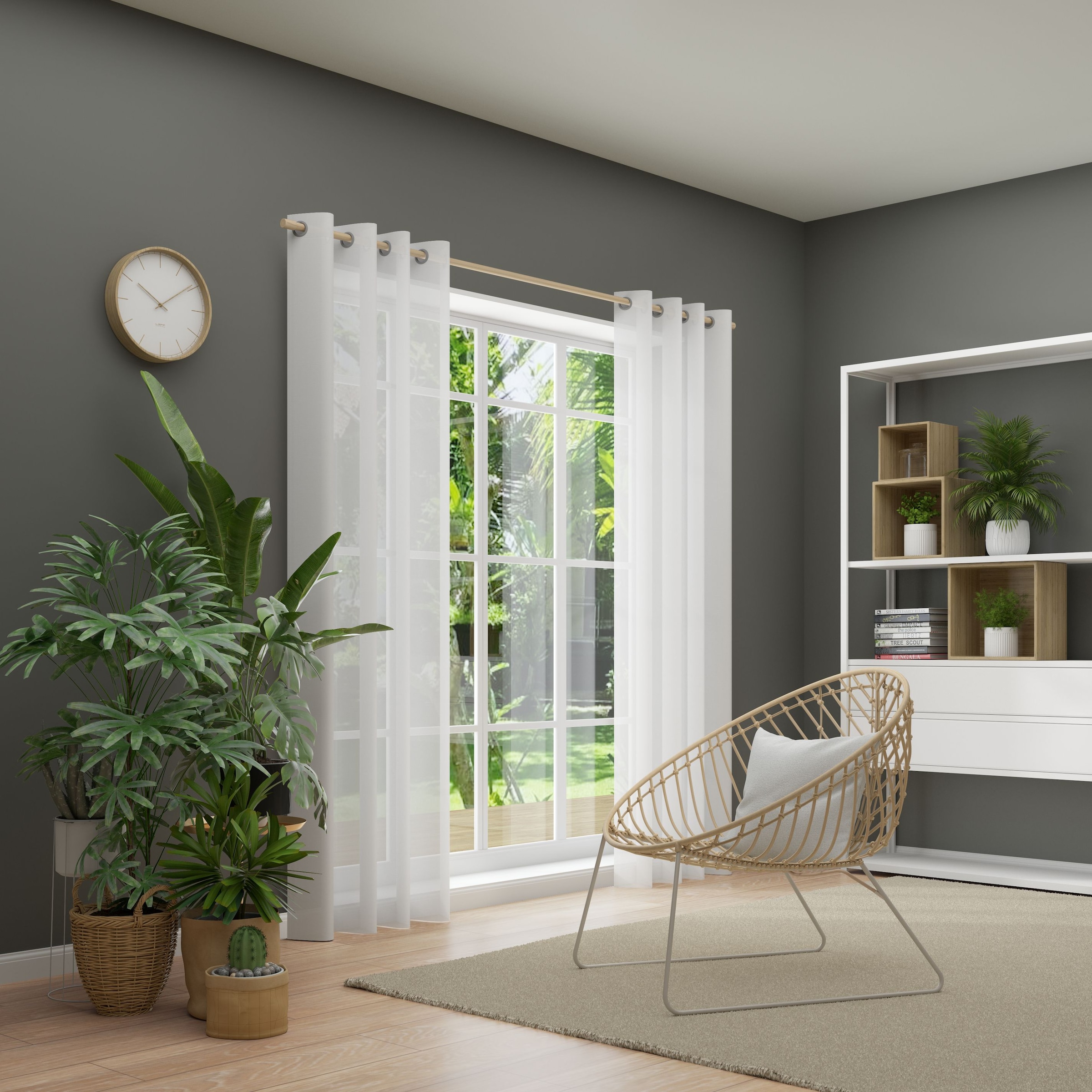 Neutex for you Vorhang "Kiss" Ösen 1 Stk. tlg. Ösenschal mit Metallösen, Br günstig online kaufen