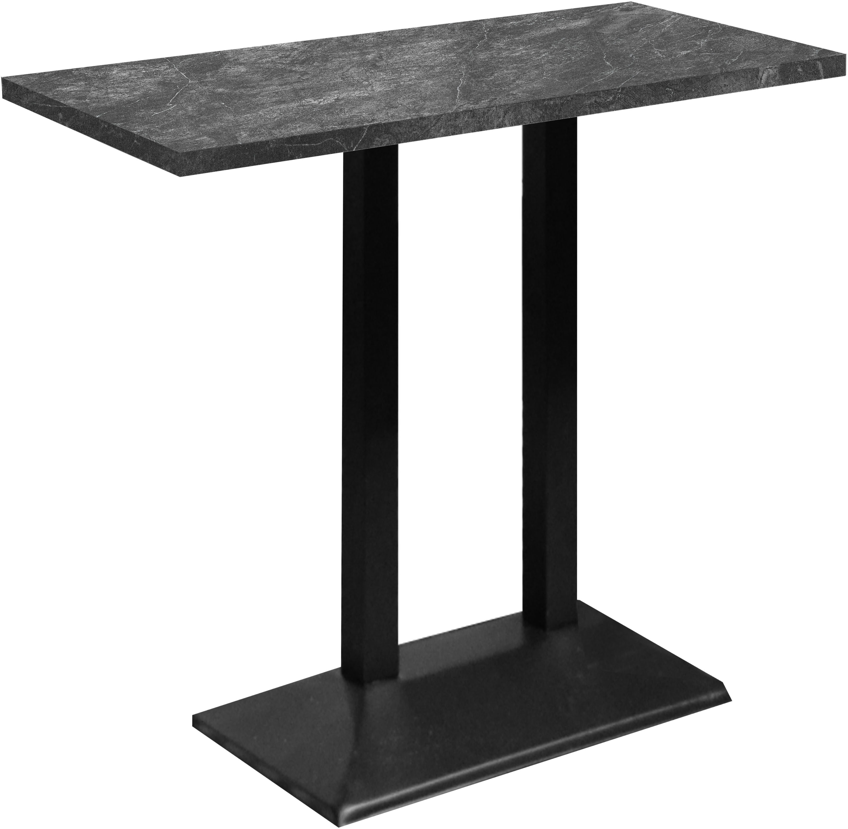 Mäusbacher Bistrotisch "Big Bistro Metall" Doppelsäulengestell, eckige Platte BHT 120x105x70 cm