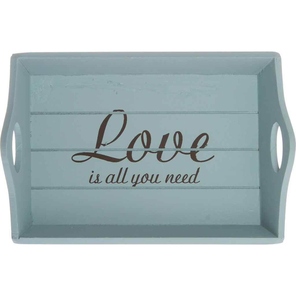 Myflair Möbel & Accessoires Tablett »Love is«, (Set, 3 tlg.)