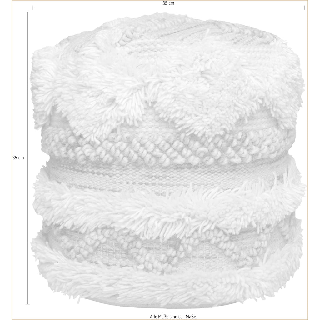 Kayoom Pouf »Pouf Bohist 225 35cm x 35cm«, (1 St.)