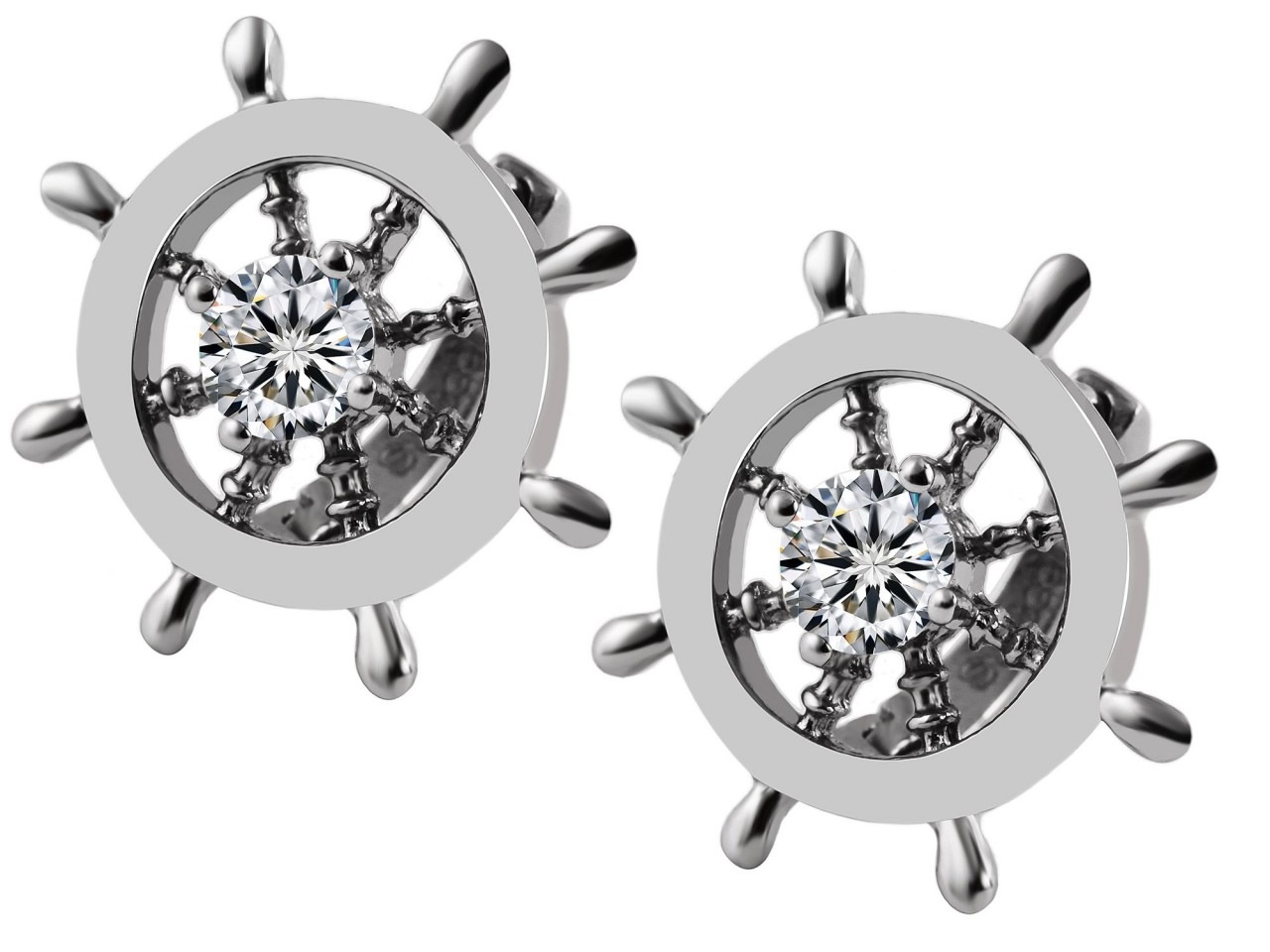 Adelia´s Paar Ohrhänger »Neuheit 2025 - Damen Ohrstecker aus Edelstahl und Strass Ø 19 mm«