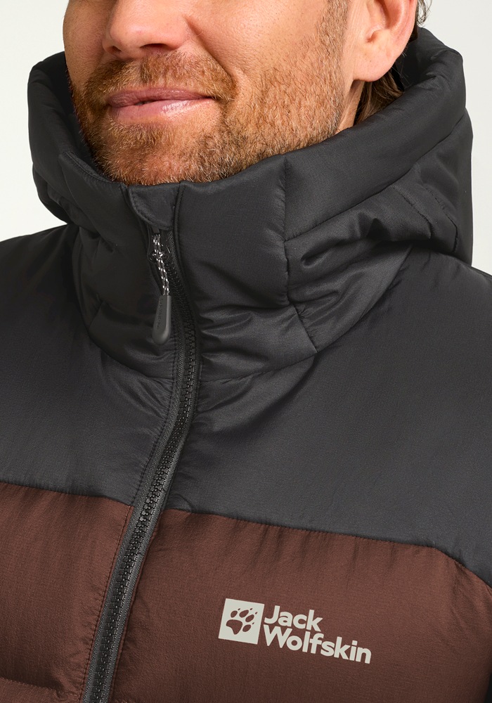 Jack Wolfskin Daunenjacke »NEBELHORN DOWN HOODY M RDS«, mit Kapuze