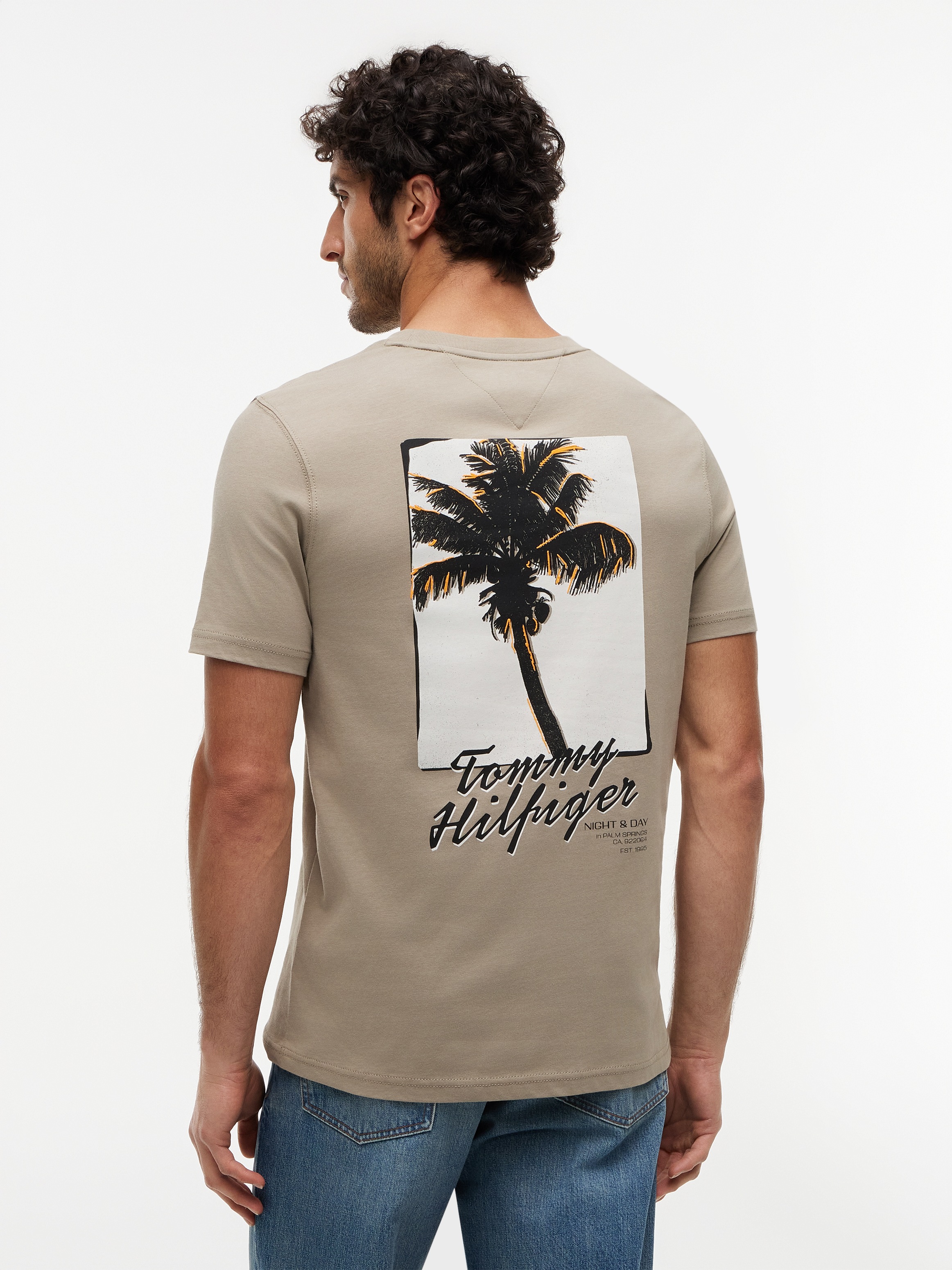 Tommy Hilfiger T-Shirt "PALM PHOTO PRINT" mit Fotoprint hinten günstig online kaufen