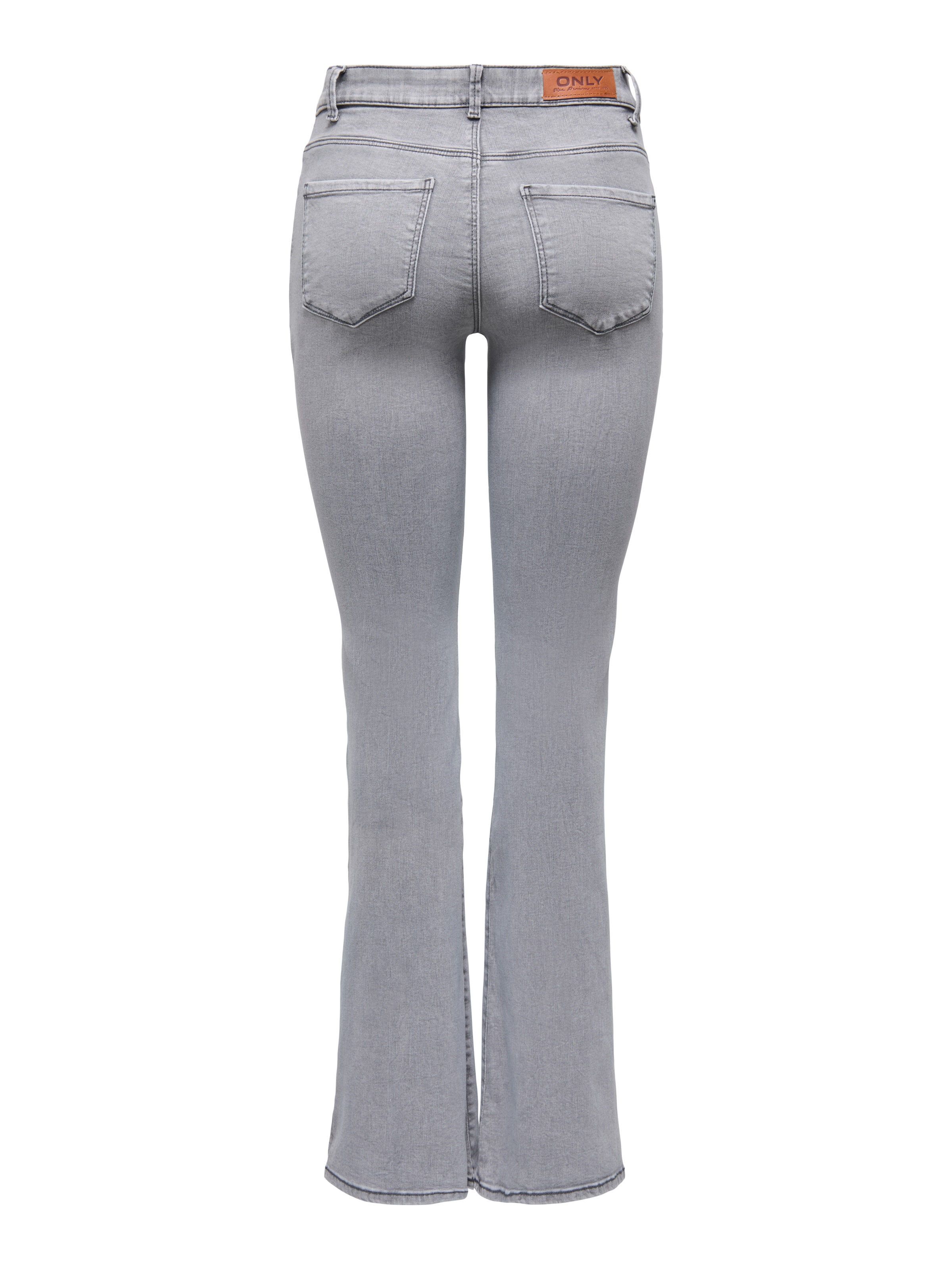 ONLY Bootcut-Jeans »ONLLUSH MW RETRO FLARED DNM« Materialmix, bootcut fit, Regular Waist, 
Retro-Fit