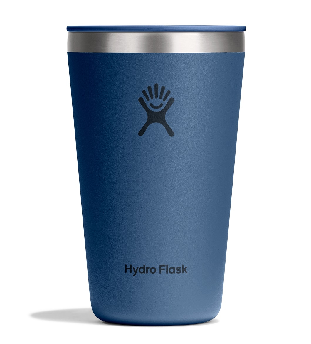 Hydro Flask Thermobecher "16 OZ All Around Tumbler Press-In Lid, 473 ml" Kompatibel mit Trinkhalmdeckel und verschließbaren Eindrückdeckel