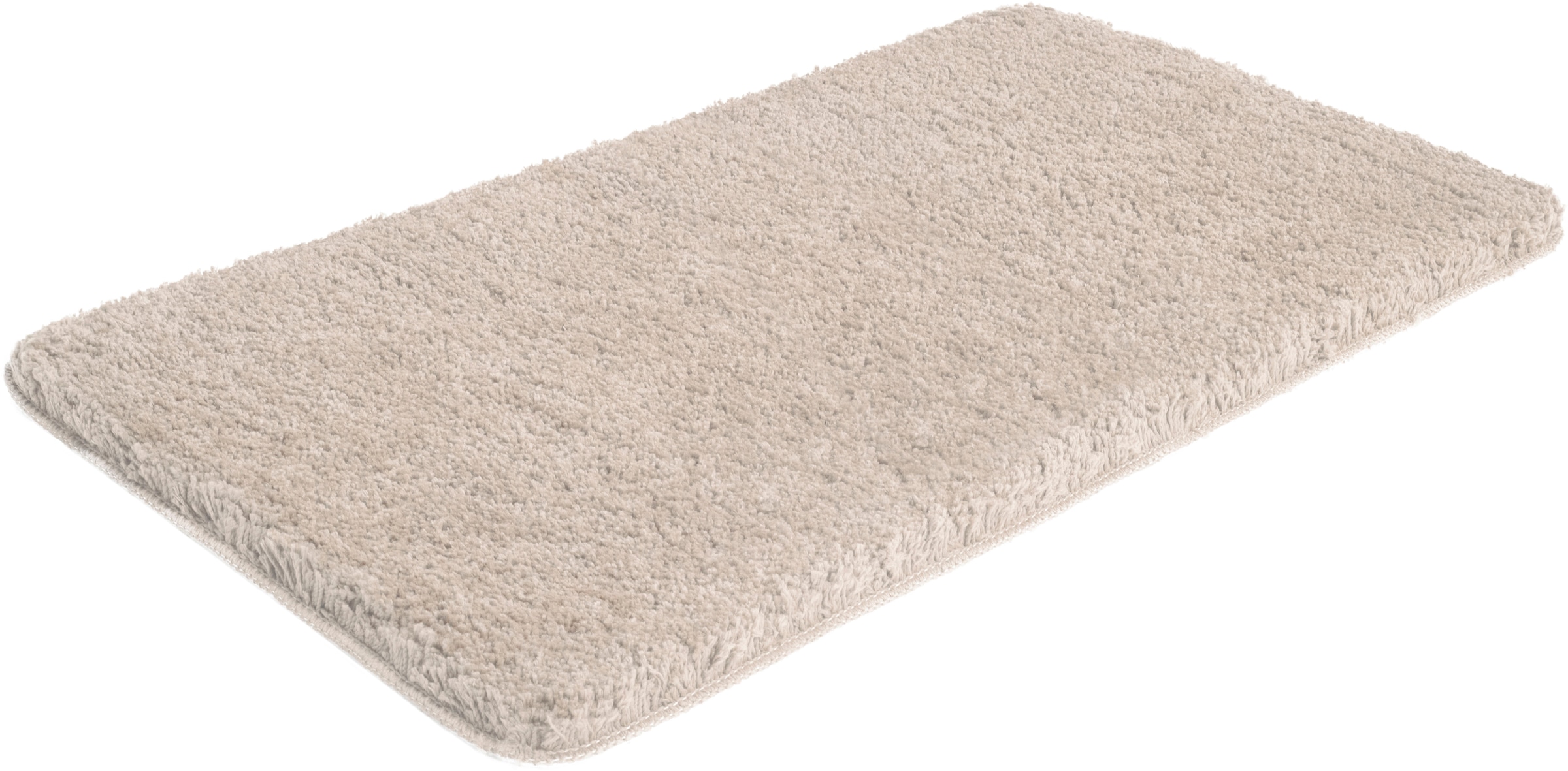 my home Badematte »Sanremo, Badvorleger, Badezimmer Teppich, sehr weich«, rutschhemmend beschichtet, fußbodenheizungsgeeignet-schnell trocknend, Badteppich, unifarben, rechteckig, rund & als 3-tlg. Set erhältlich
