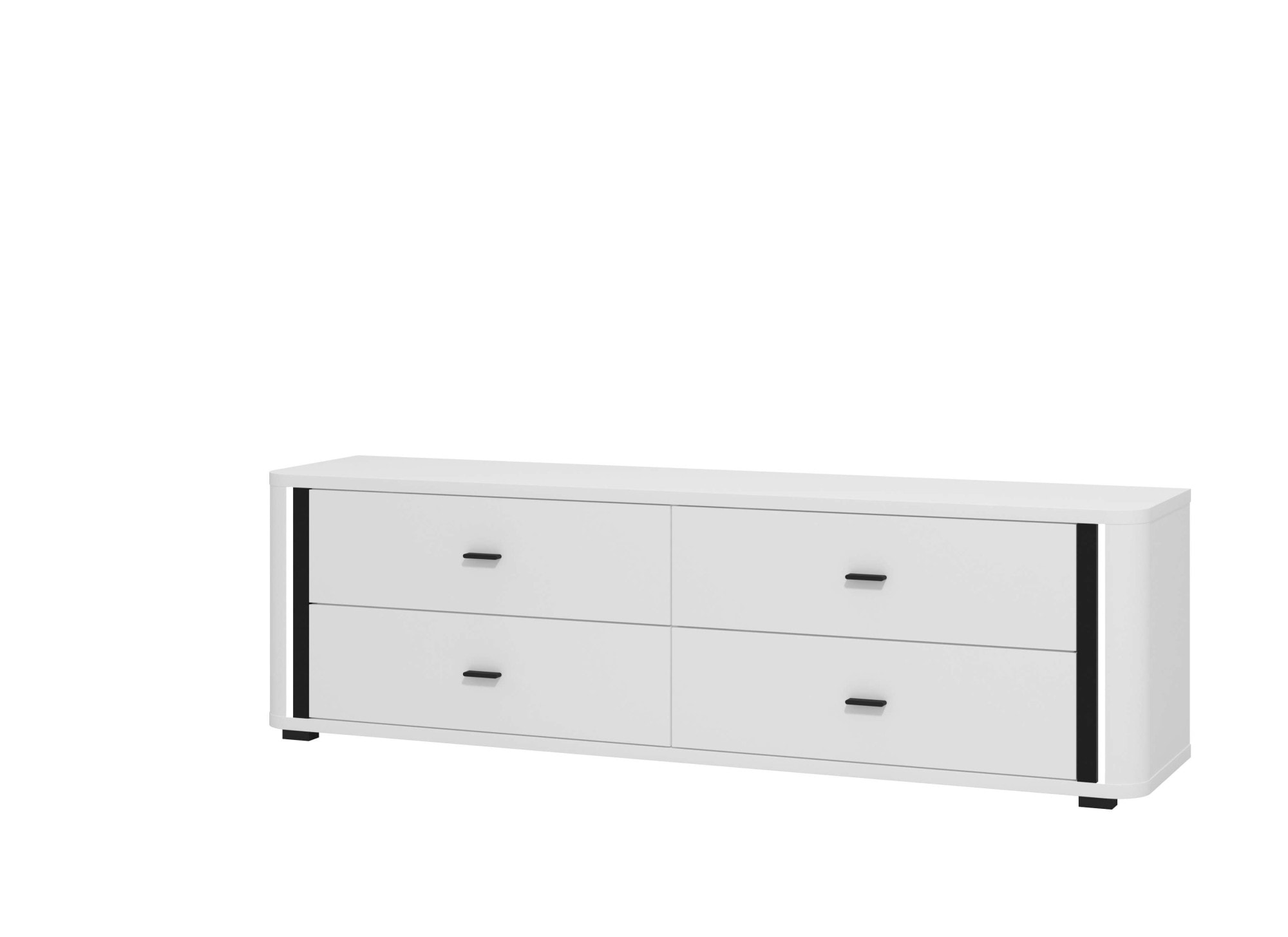 INOSIGN TV-Bank »York, TV-Kommode, TV-Schrank, TV-Bank«, mit 4 geräumigen Schubladen, Breite 176,5 cm, wandmontage