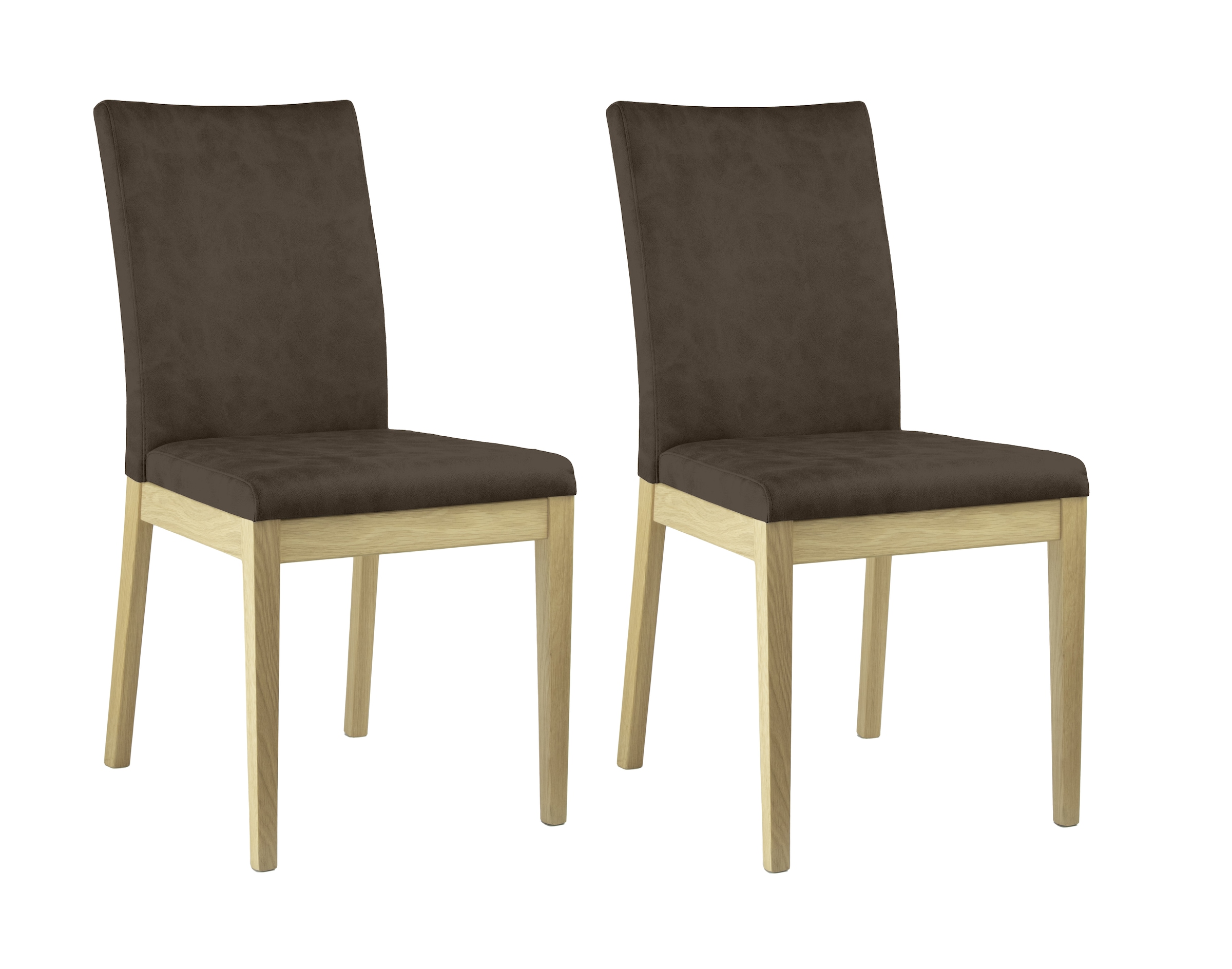 Home affaire 4-Fußstuhl "Dendres" (Set) 2 Stk. Microfaser Sitz und Ruecken günstig online kaufen