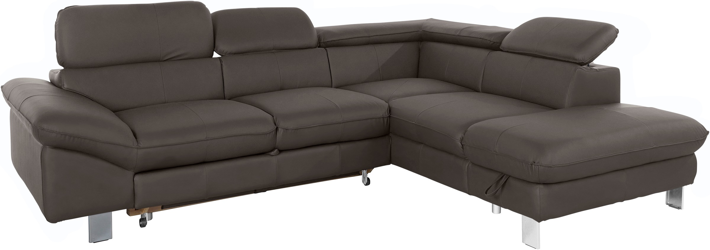 COTTA Ecksofa »Driver L-Form«, mit Kopfteilverstellung, wahlweise mit Bettfunktion & Bettkasten