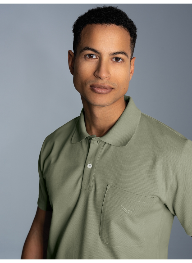 Trigema Poloshirt "TRIGEMA Polohemd mit Brusttasche" 1 günstig online kaufen